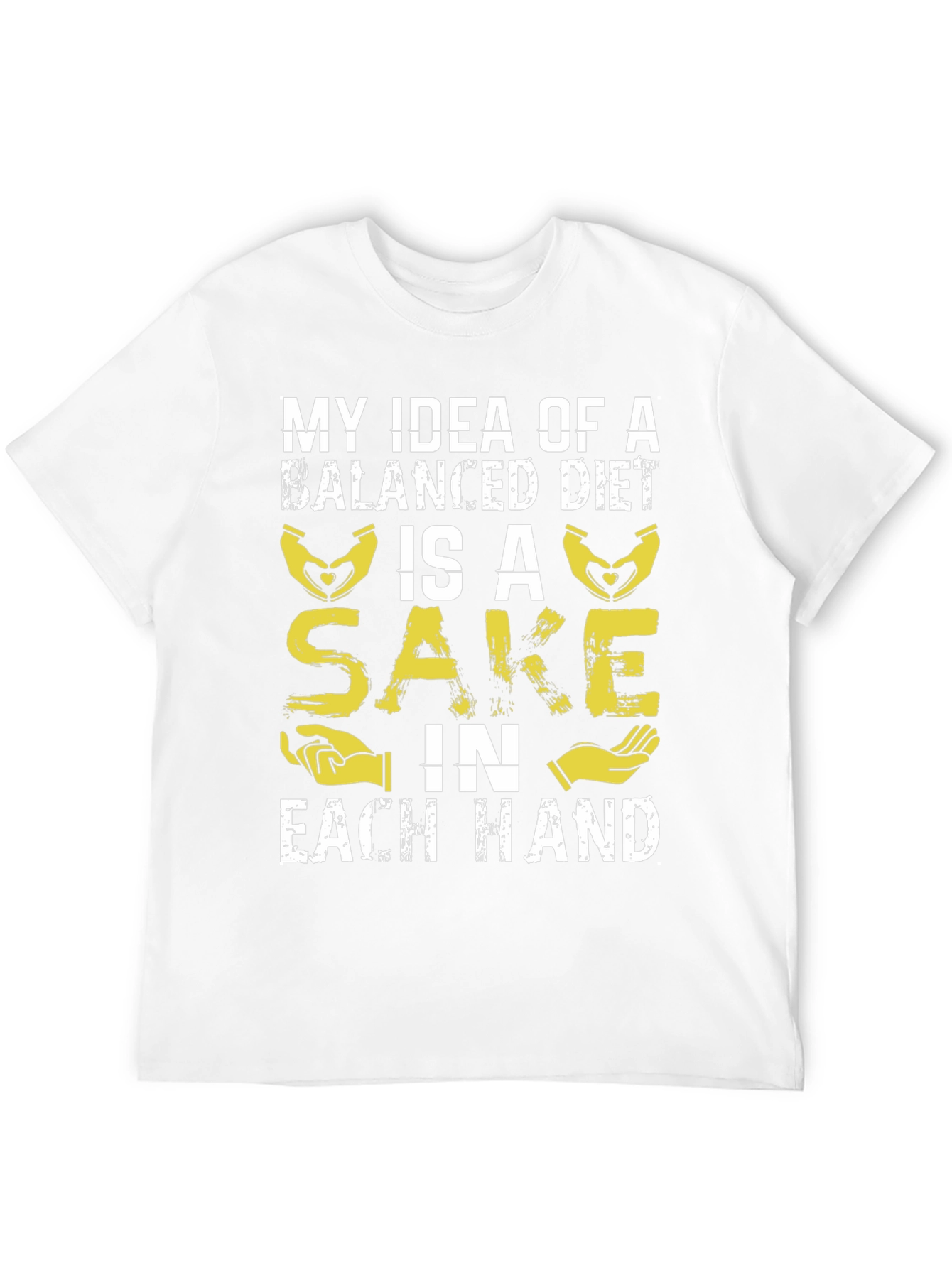 Balanced Diet Sake T-Shirt - Funny Graphic Tee