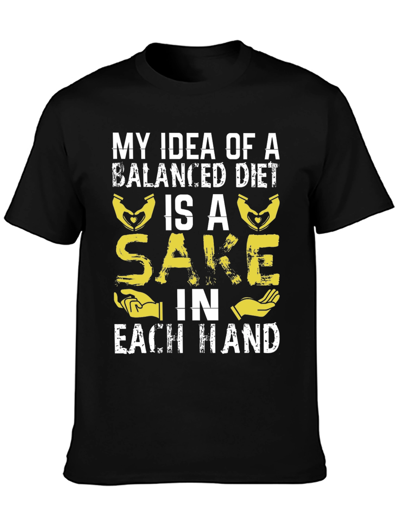 Balanced Diet Sake T-Shirt - Funny Graphic Tee