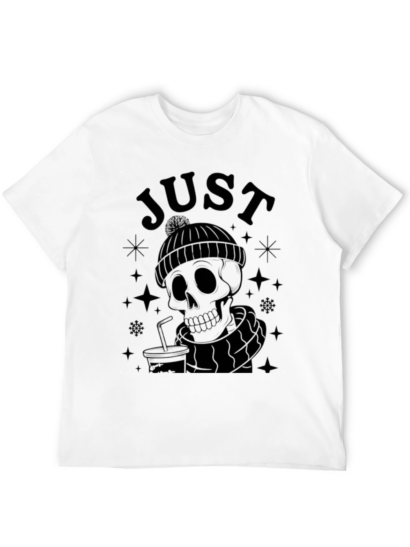 Just Dead Inside Black Graphic Tee