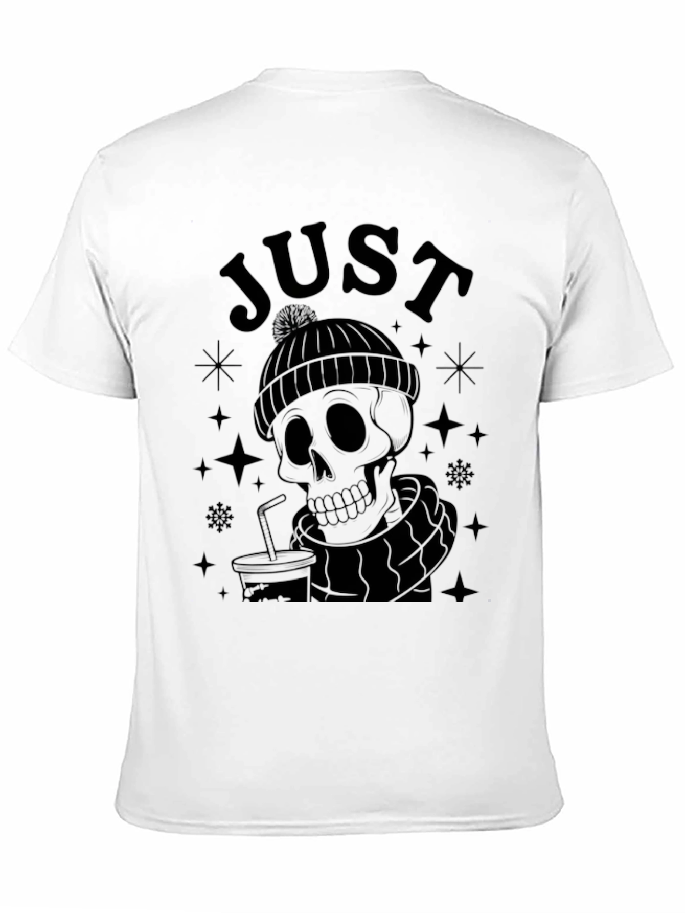Just Dead Inside Black Graphic Tee