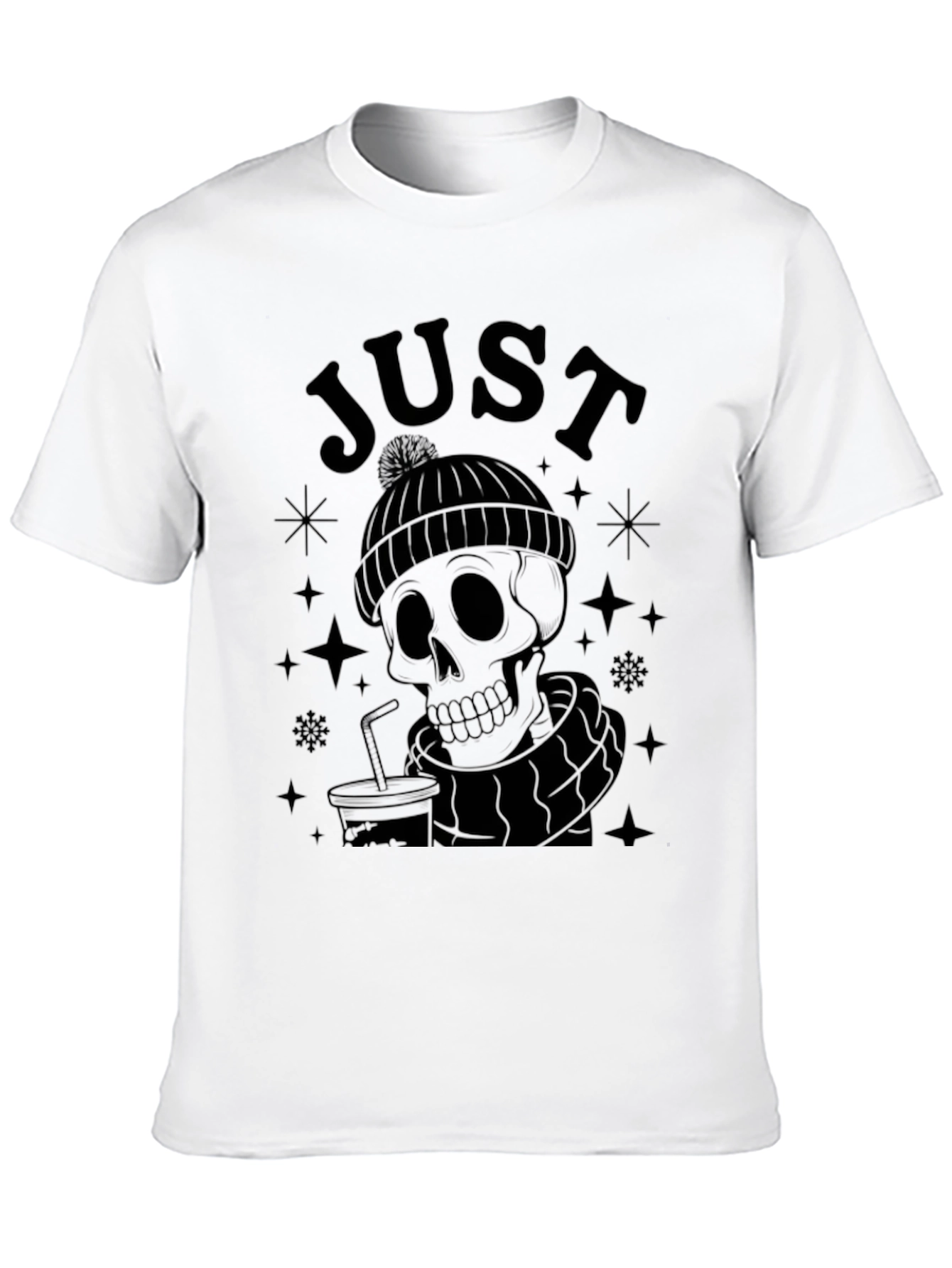 Just Dead Inside Black Graphic Tee