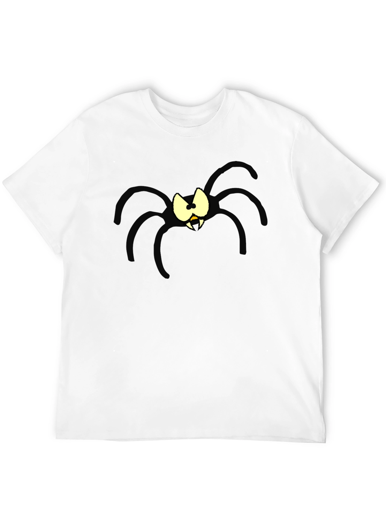 Cartoon Spider Graphic Black T-Shirt