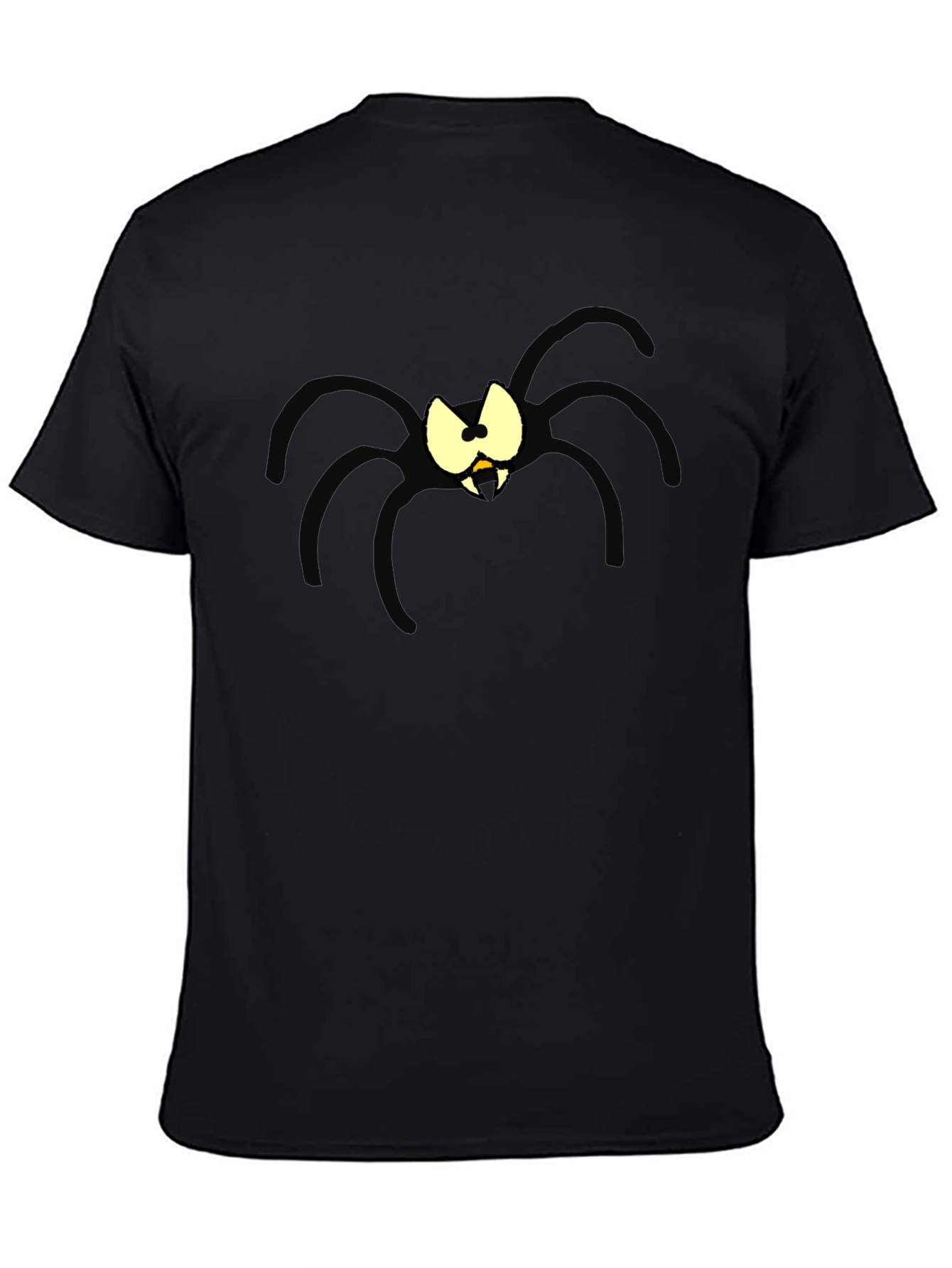 Cartoon Spider Graphic Black T-Shirt