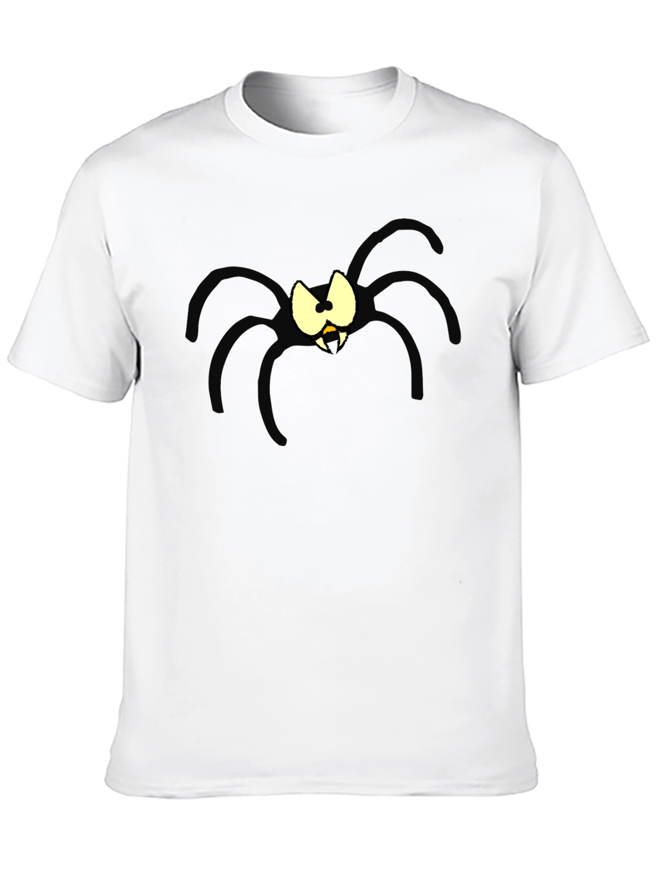 Cartoon Spider Graphic Black T-Shirt