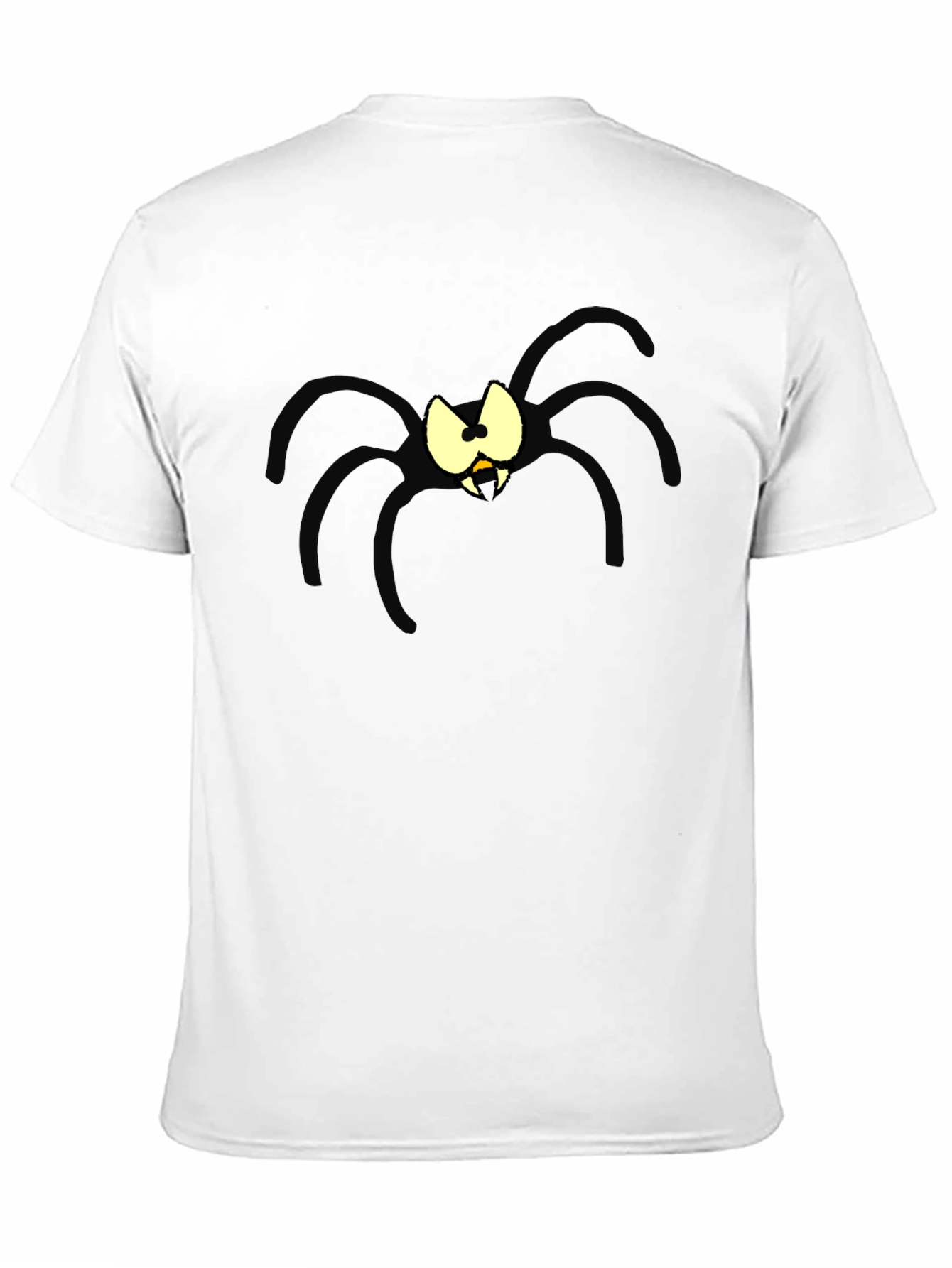 Cartoon Spider Graphic Black T-Shirt