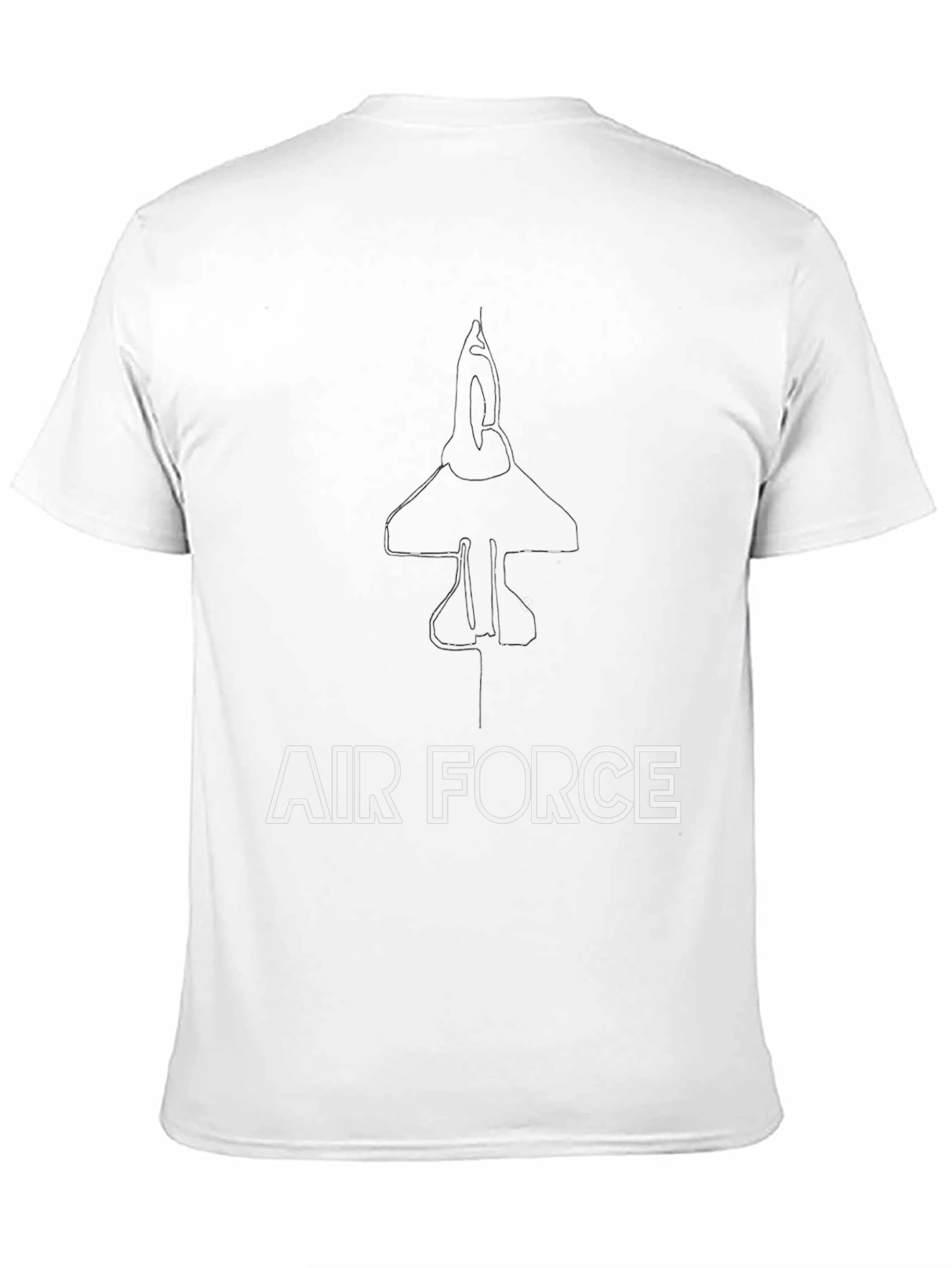 Air Force Jet Graphic T-Shirt - Black