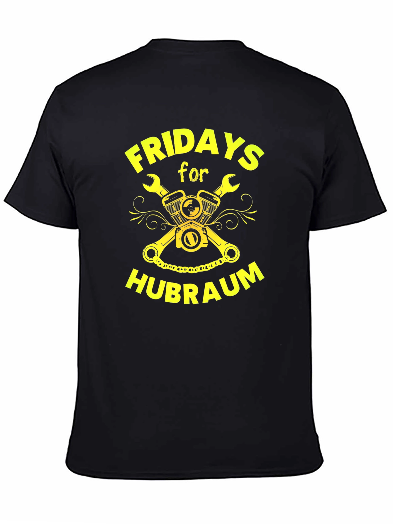 Fridays for Hubraum T-Shirt - Black Graphic Tee