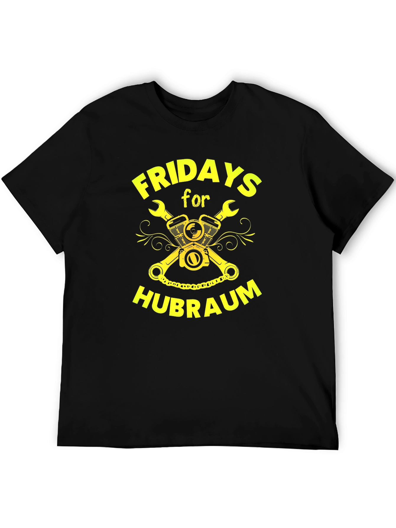 Fridays for Hubraum T-Shirt - Black Graphic Tee