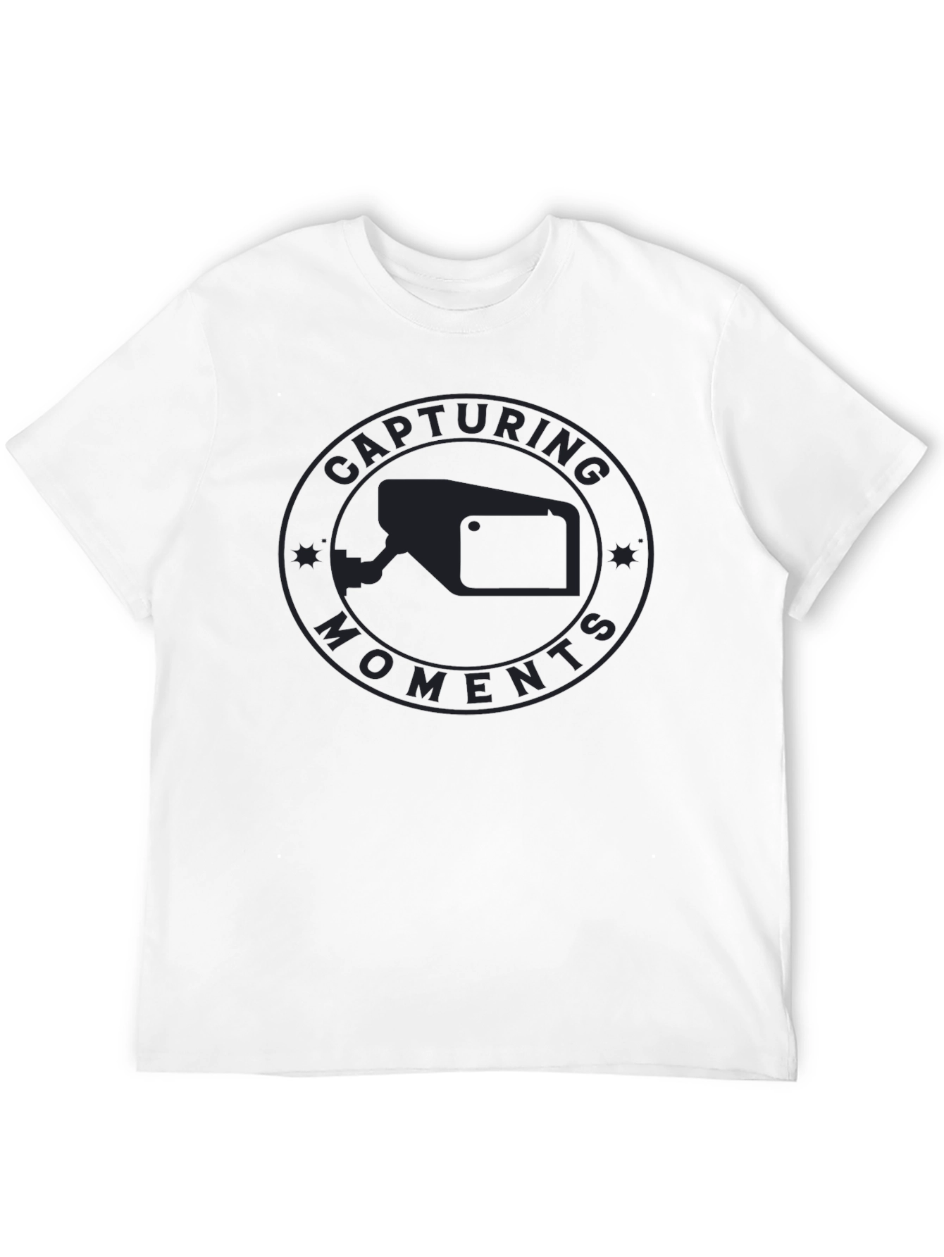Capturing Moments Graphic Tee - Classic Black T-Shirt