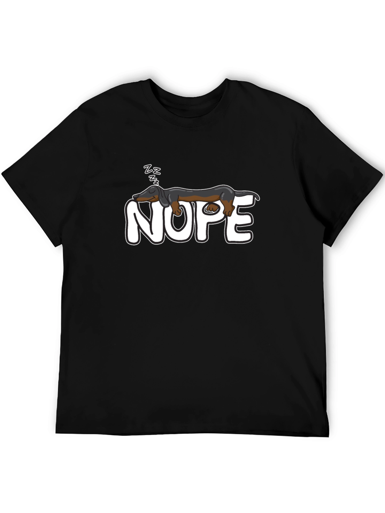 Nope Dachshund Nap T-Shirt - Funny Dog Lover Tee