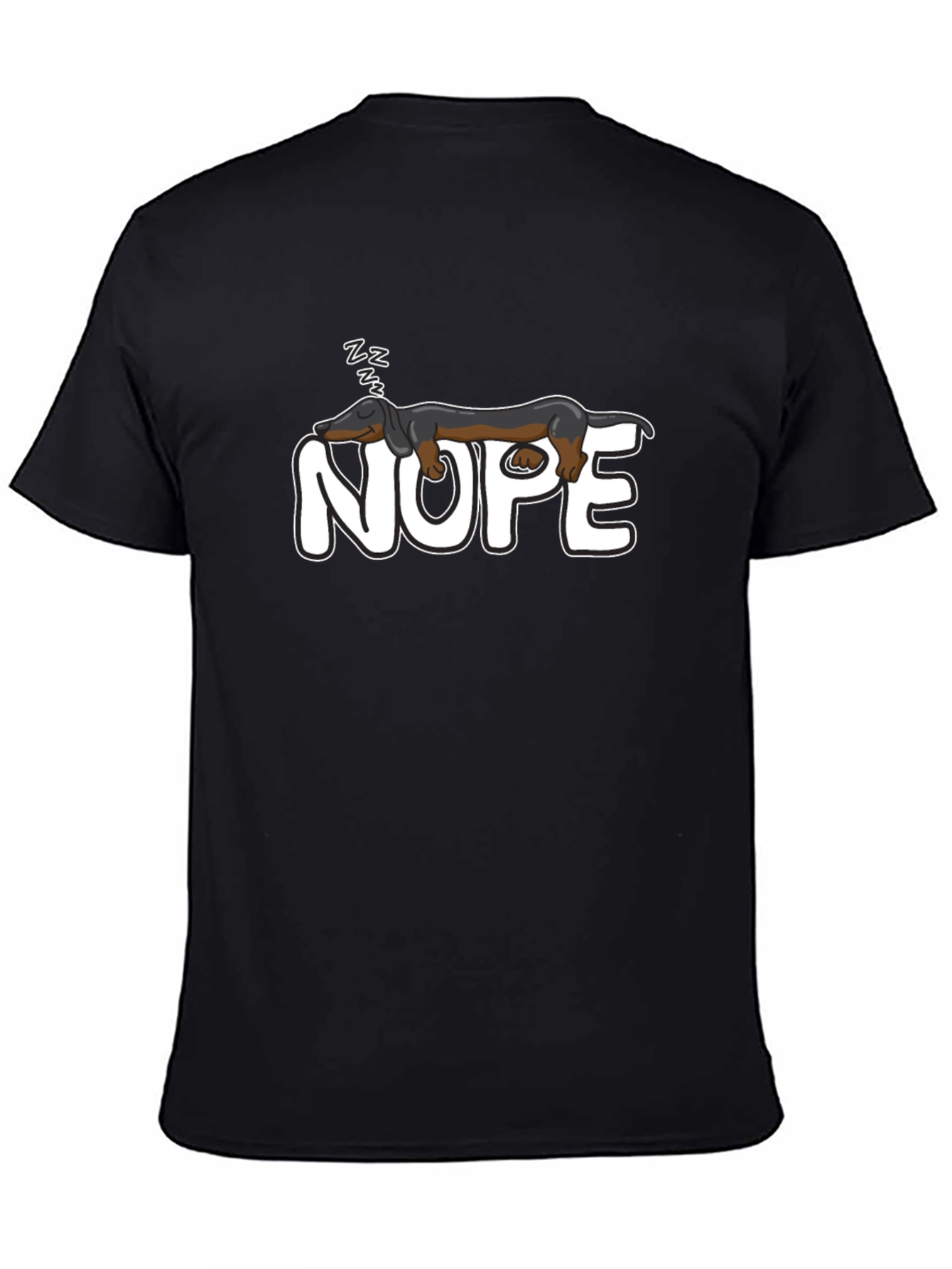 Nope Dachshund Nap T-Shirt - Funny Dog Lover Tee