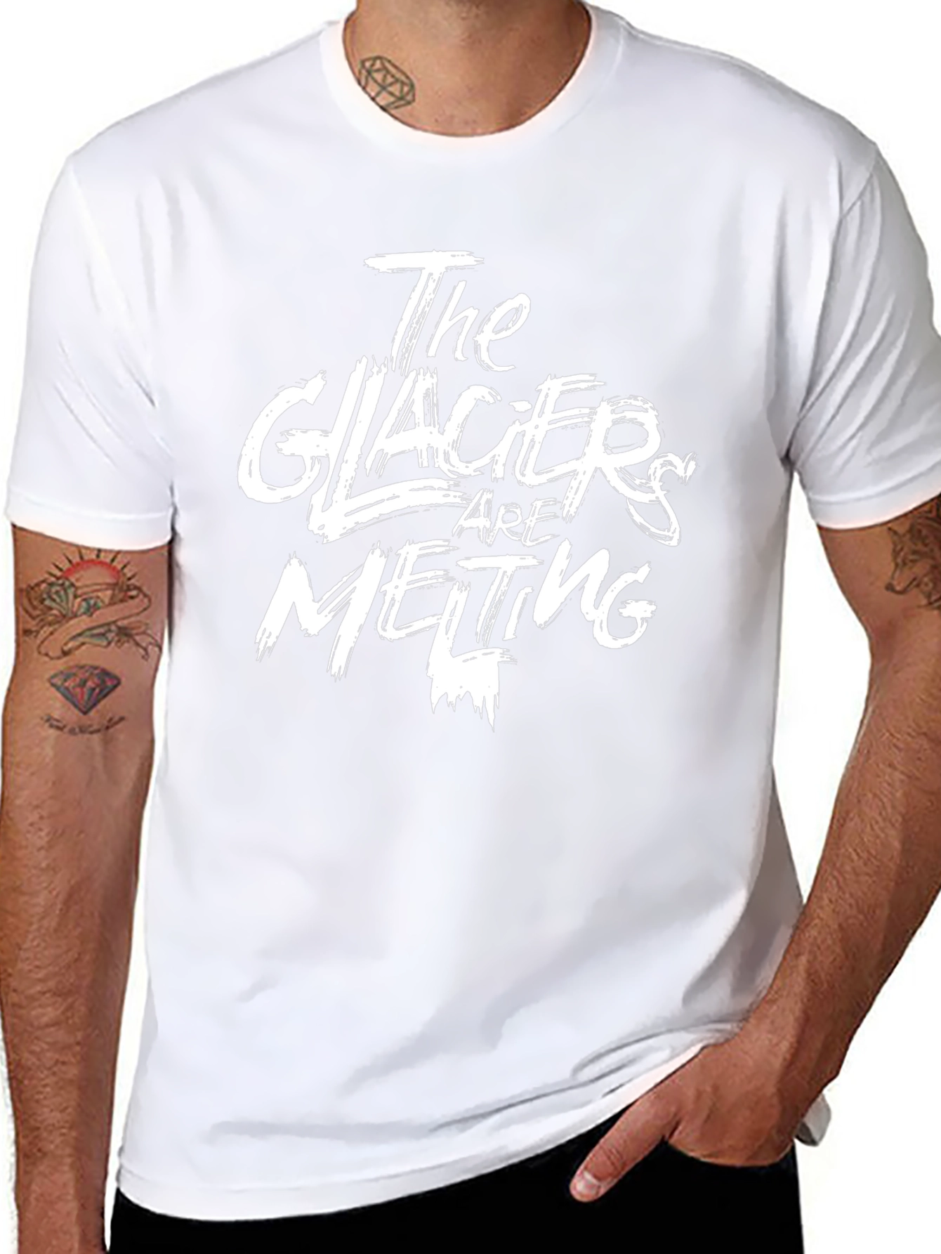 The Glaciers are Melting Graphic Tee - Black
