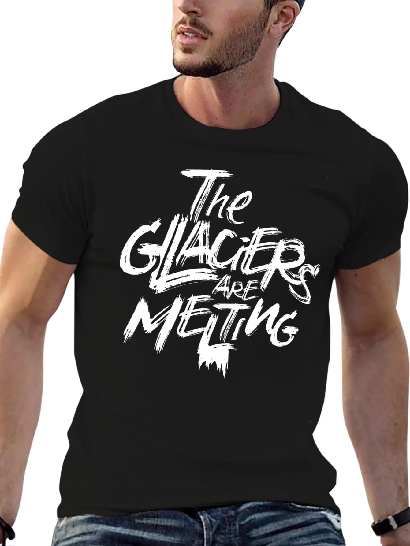 The Glaciers are Melting Graphic Tee - Black