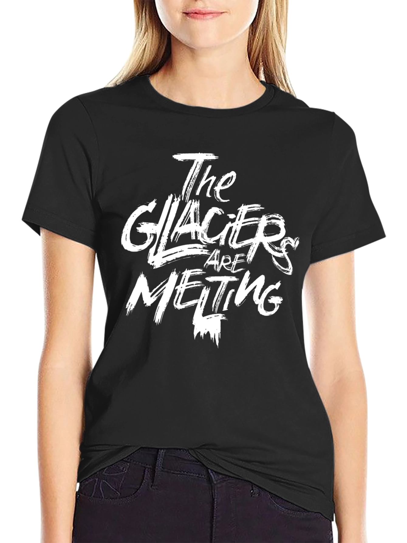 The Glaciers are Melting Graphic Tee - Black