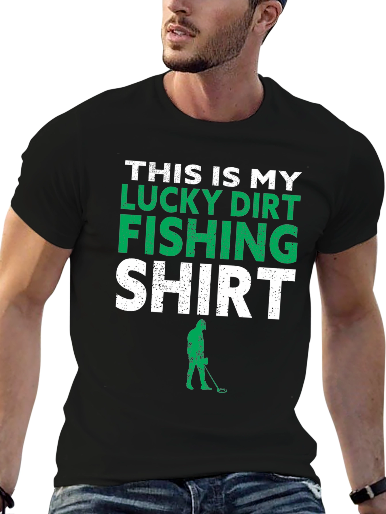 Lucky Dirt Fishing T-Shirt - Metal Detecting Tee