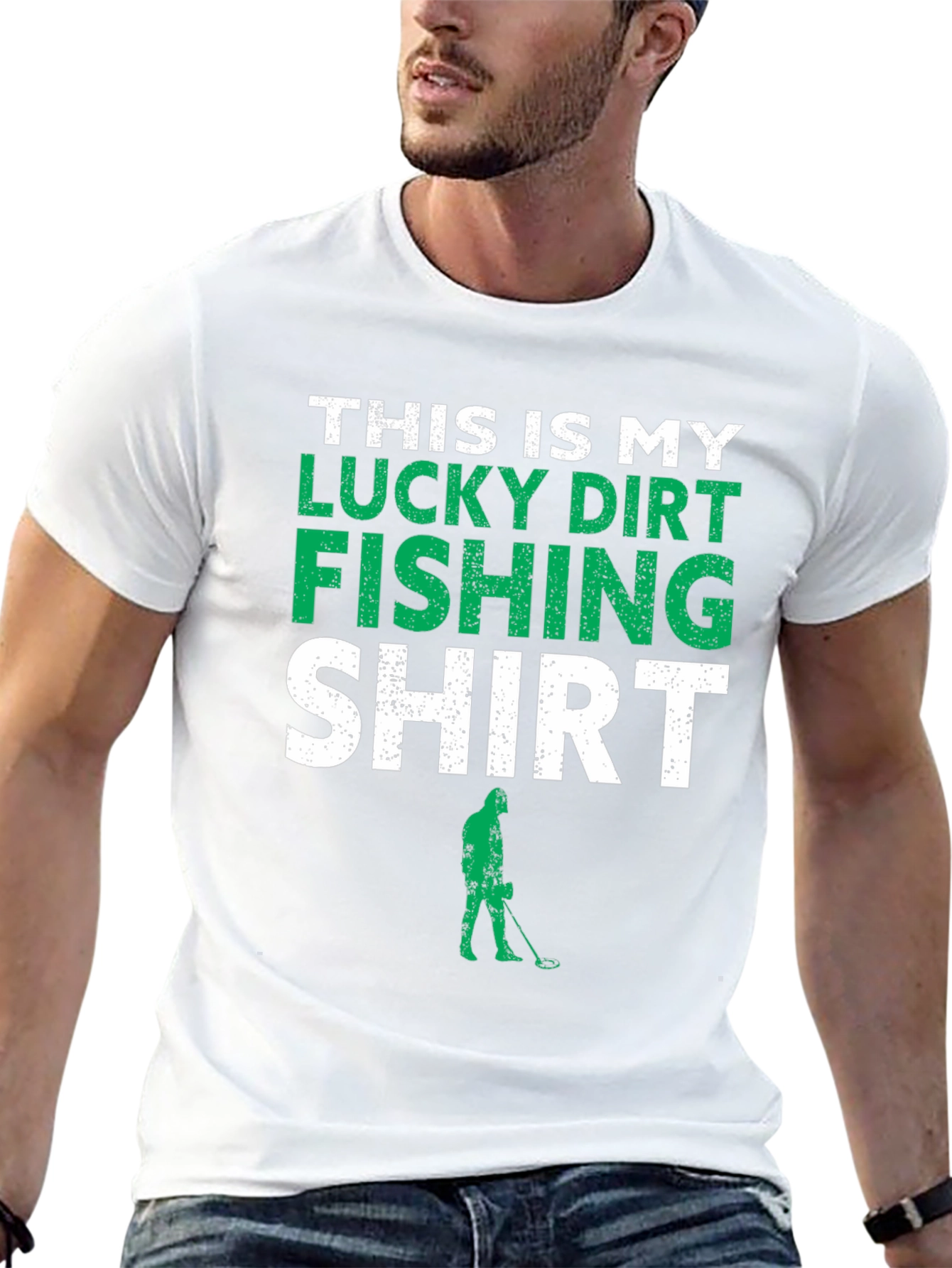 Lucky Dirt Fishing T-Shirt - Metal Detecting Tee