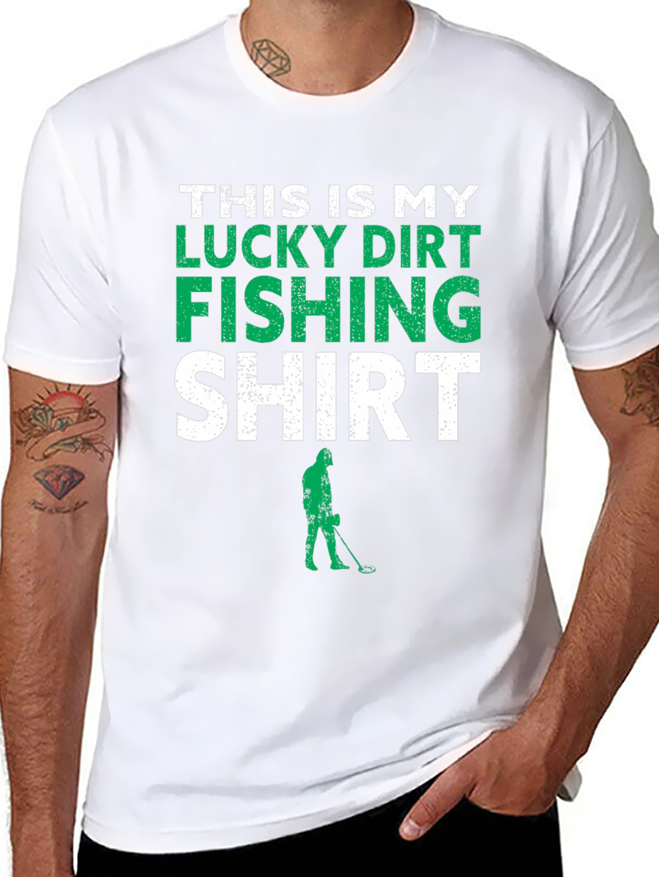 Lucky Dirt Fishing T-Shirt - Metal Detecting Tee