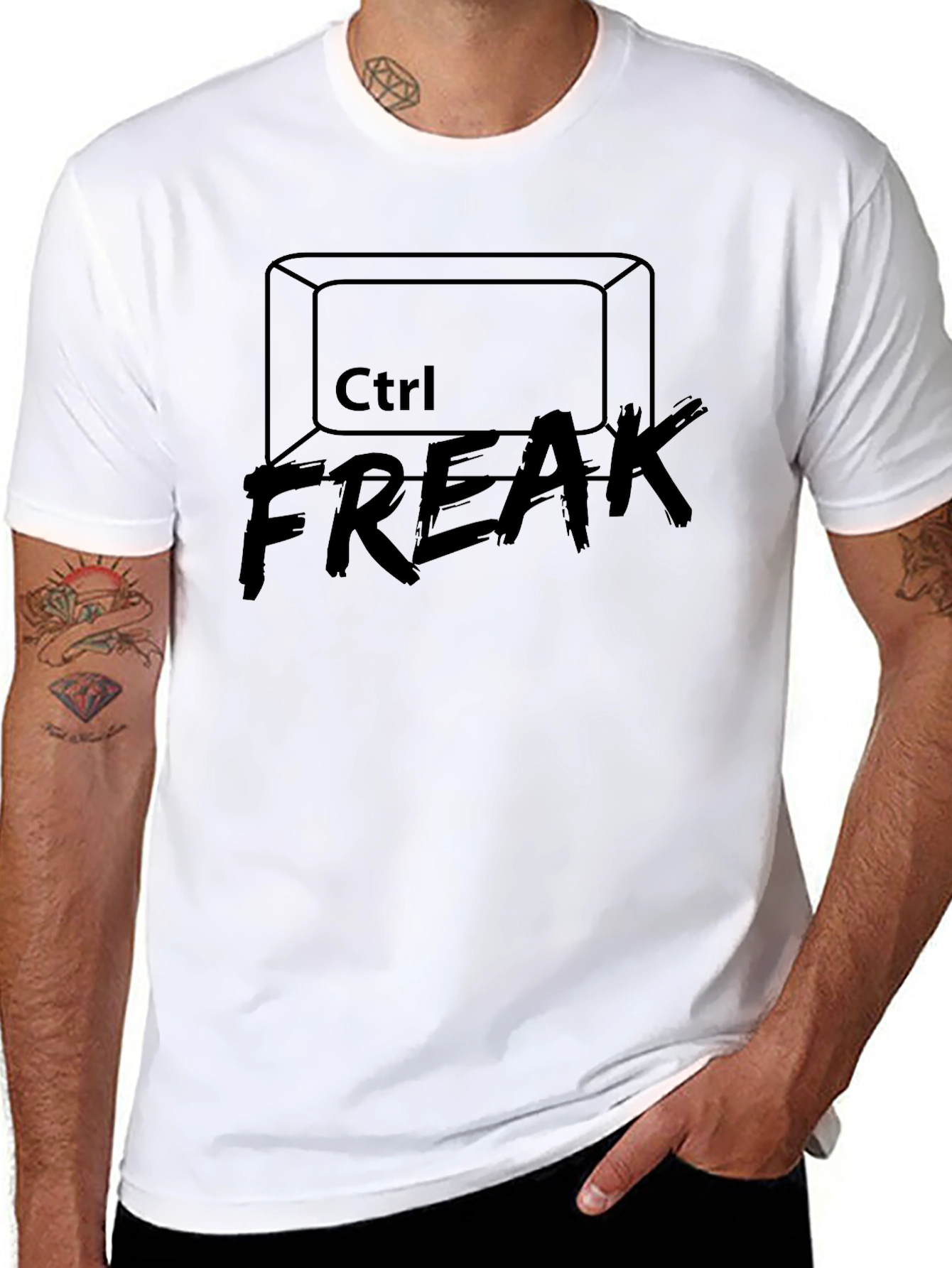 Ctrl Freak Graphic T-Shirt - Black