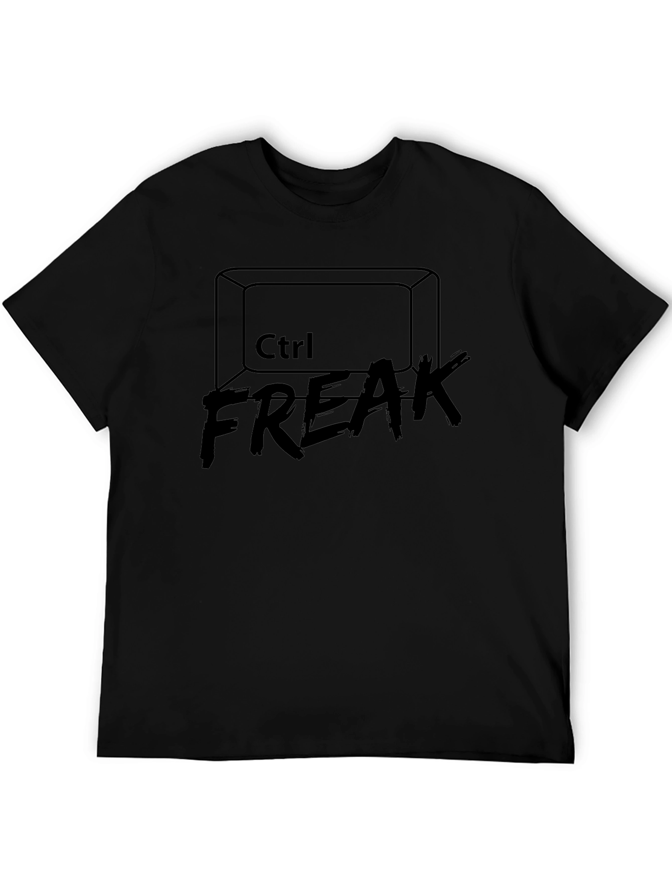 Ctrl Freak Graphic T-Shirt - Black