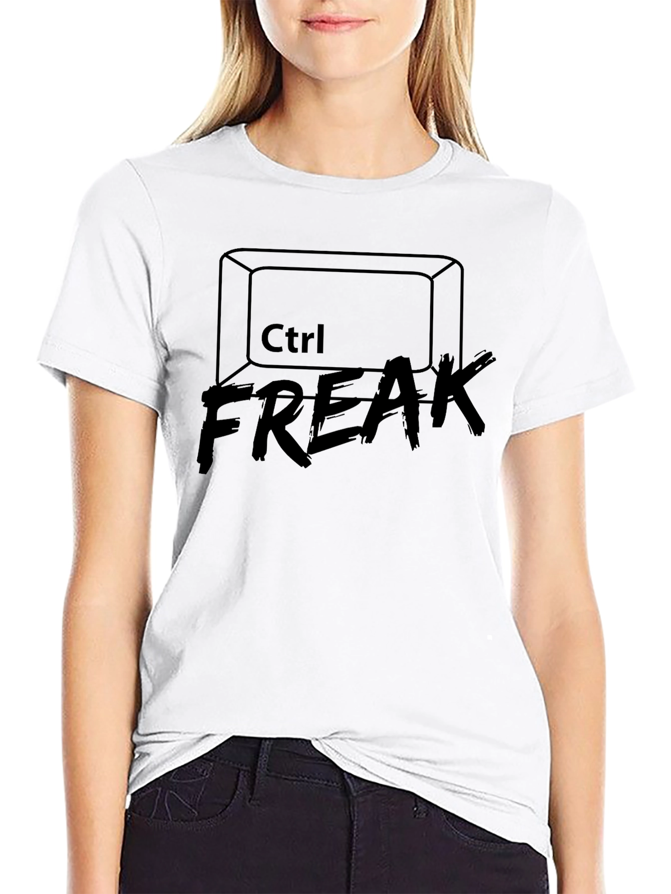 Ctrl Freak Graphic T-Shirt - Black