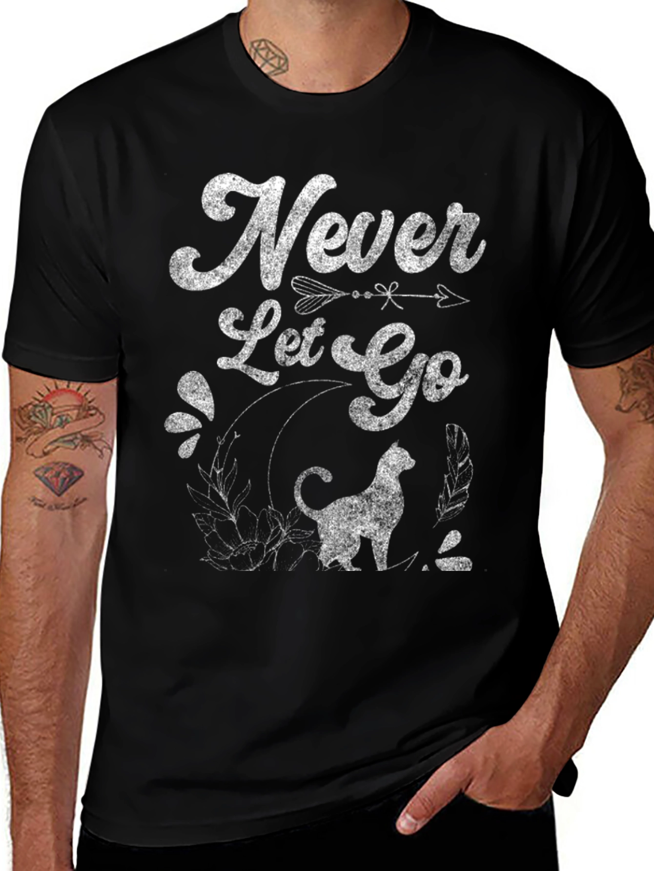 Never Let Go T-Shirt - Cat Lover Tee