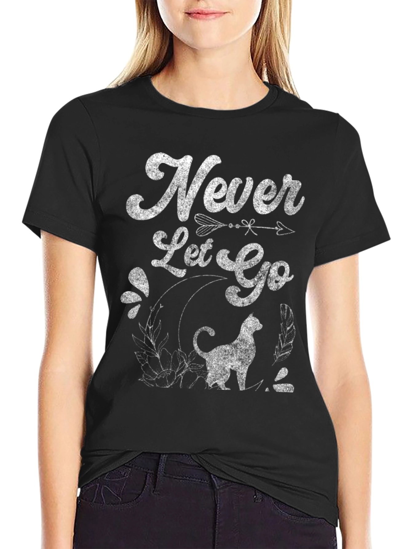 Never Let Go T-Shirt - Cat Lover Tee