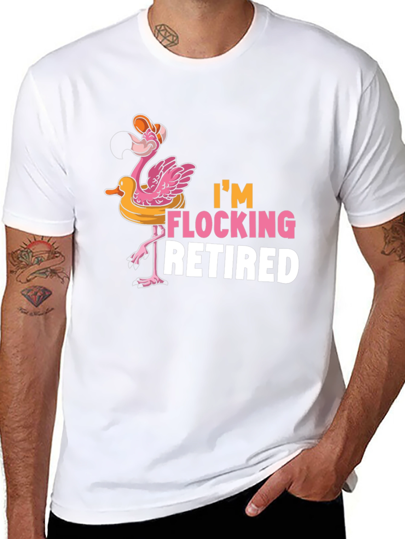 Im Flocking Retired Flamingo T-Shirt