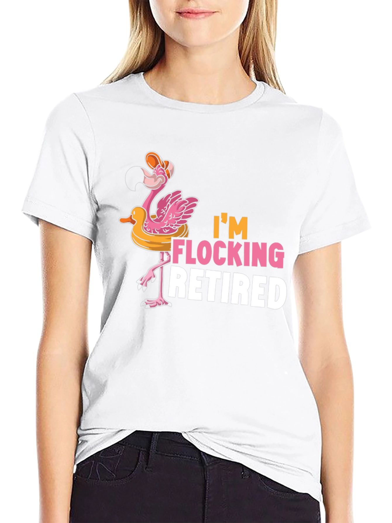 Im Flocking Retired Flamingo T-Shirt