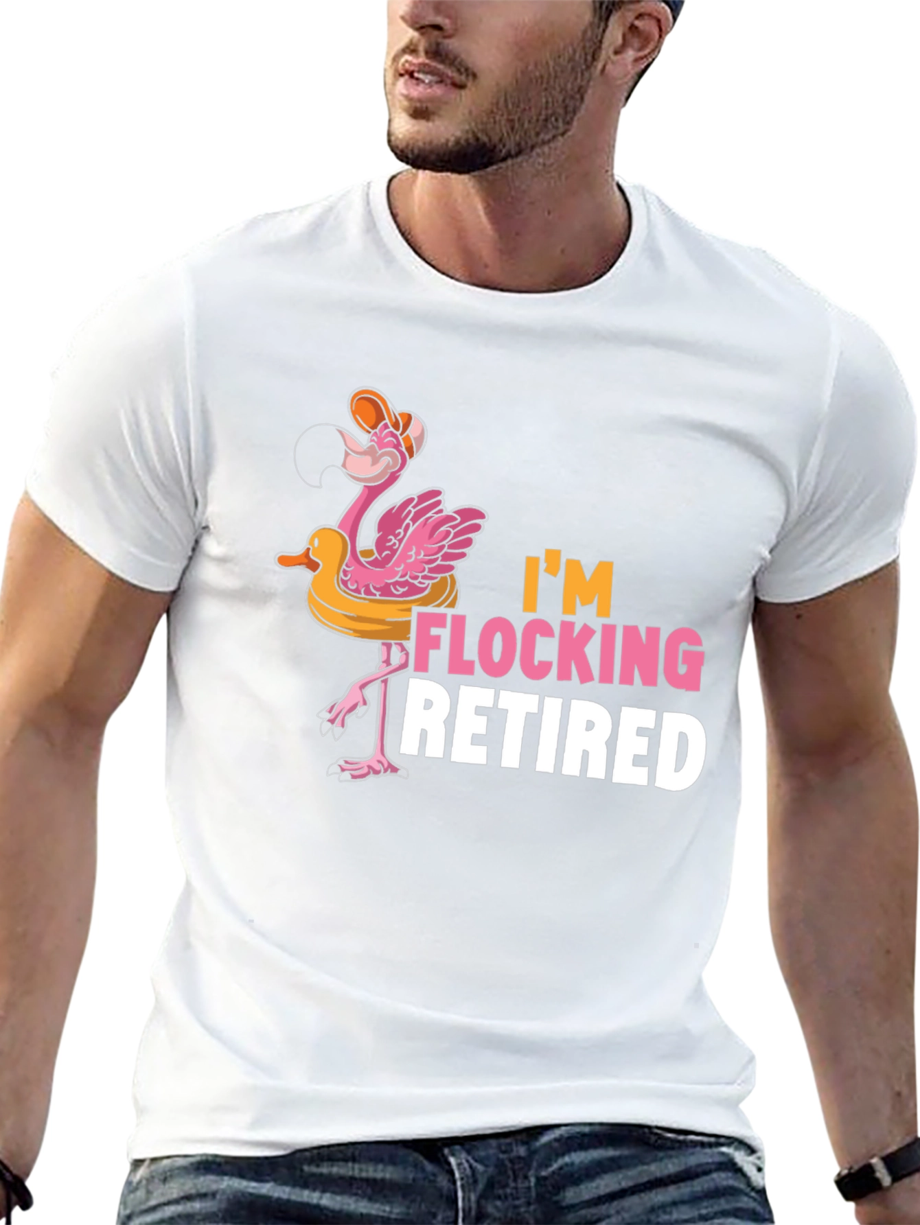 Im Flocking Retired Flamingo T-Shirt
