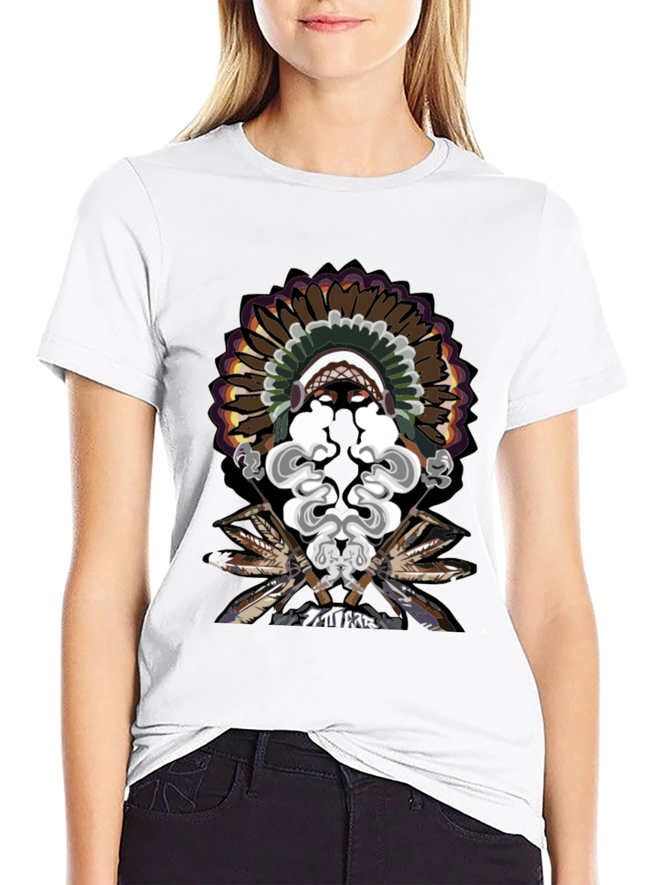 Native American Chief Headdress T-Shirt