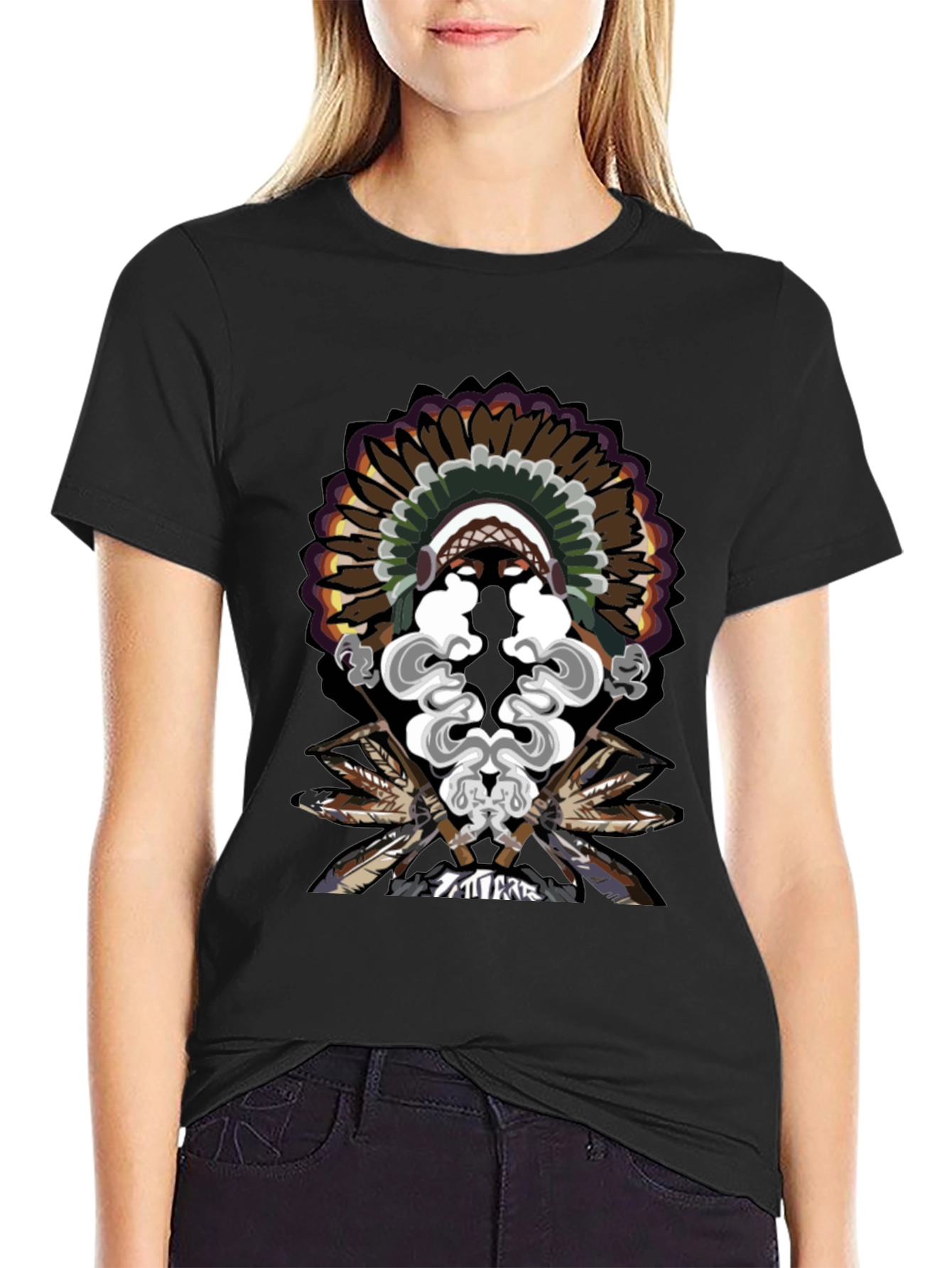 Native American Chief Headdress T-Shirt