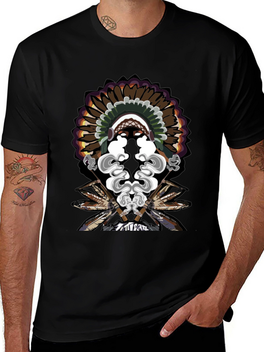 Native American Chief Headdress T-Shirt