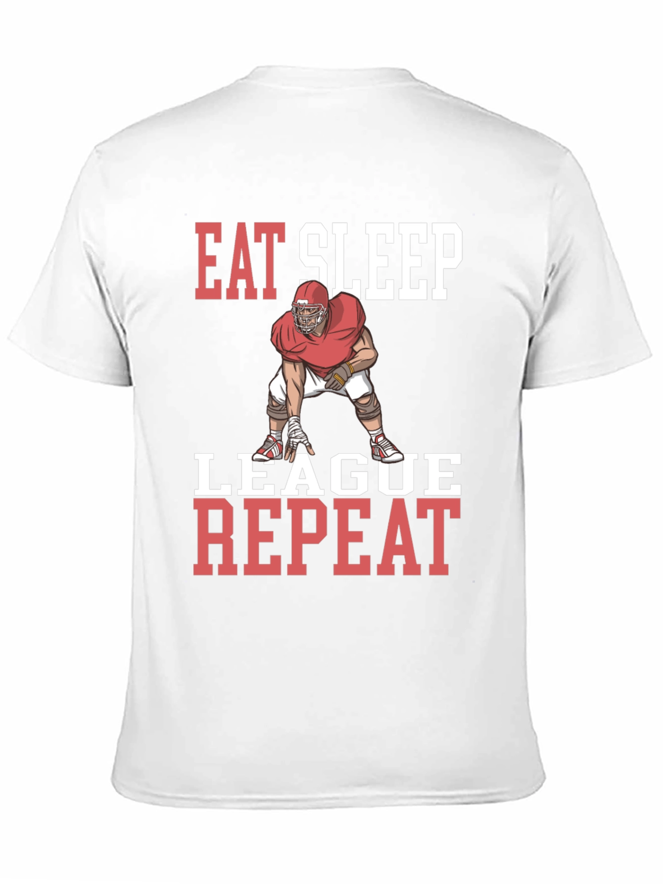 Eat Sleep League Repeat Graphic T-Shirt