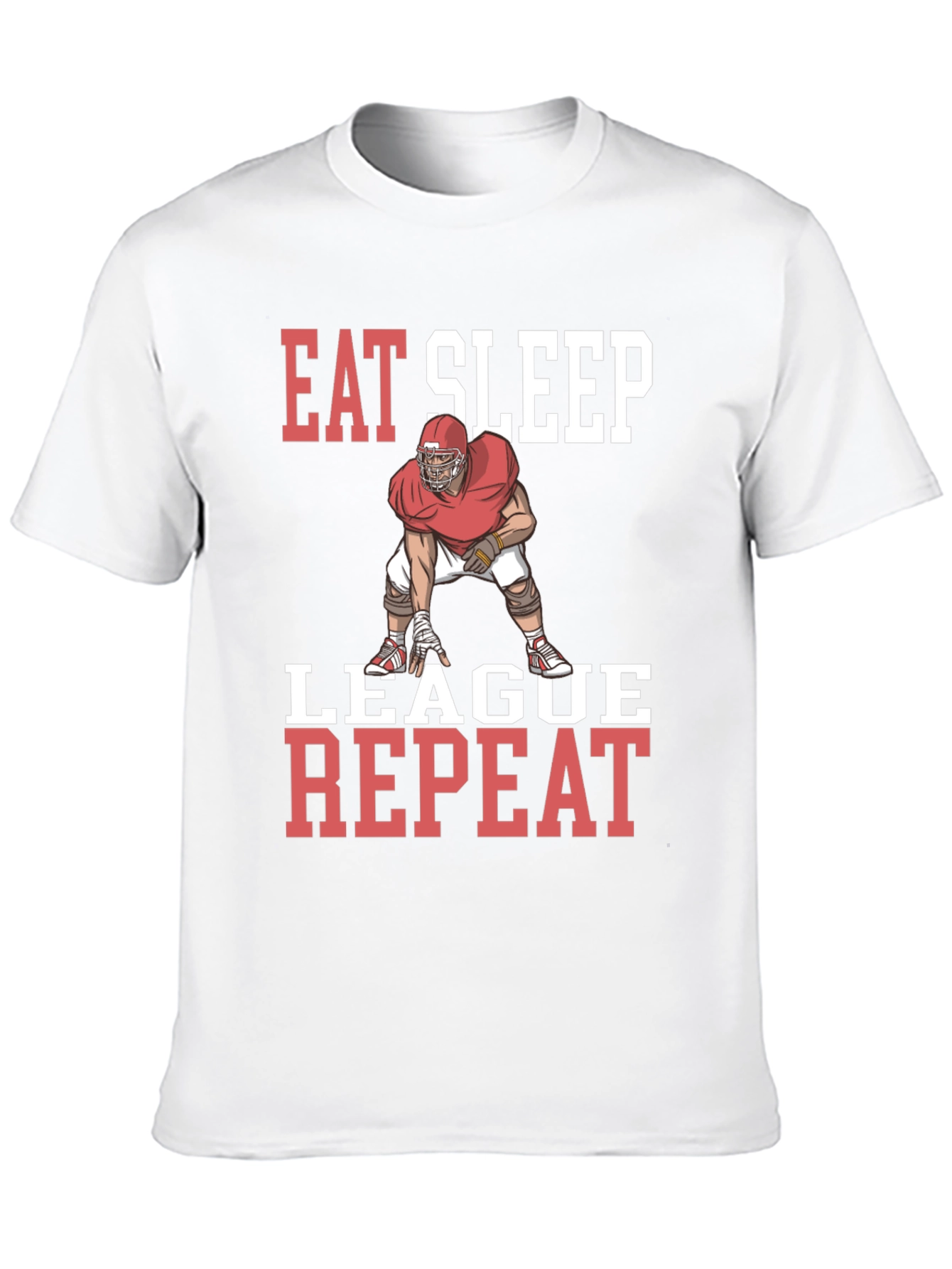 Eat Sleep League Repeat Graphic T-Shirt