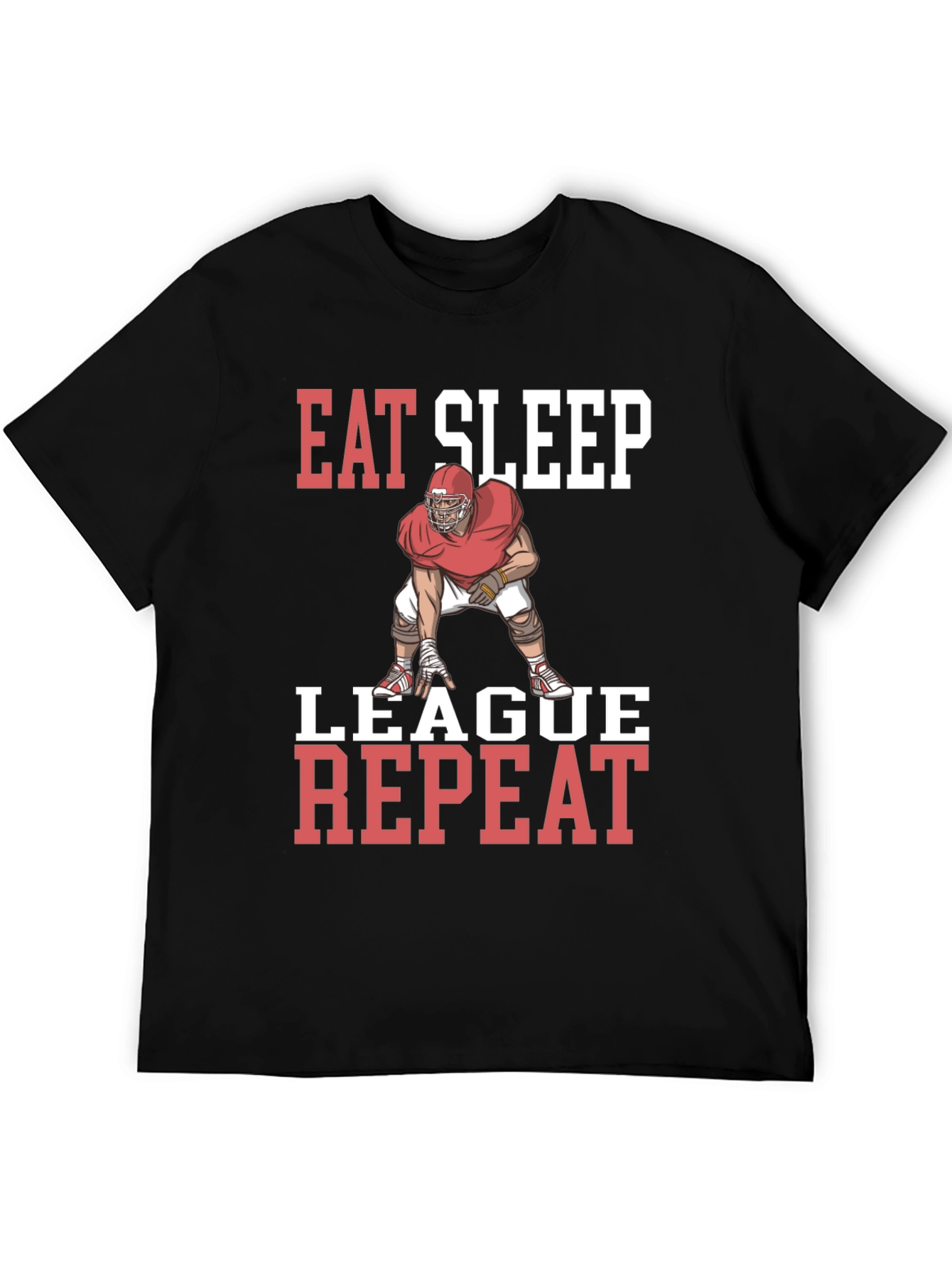 Eat Sleep League Repeat Graphic T-Shirt