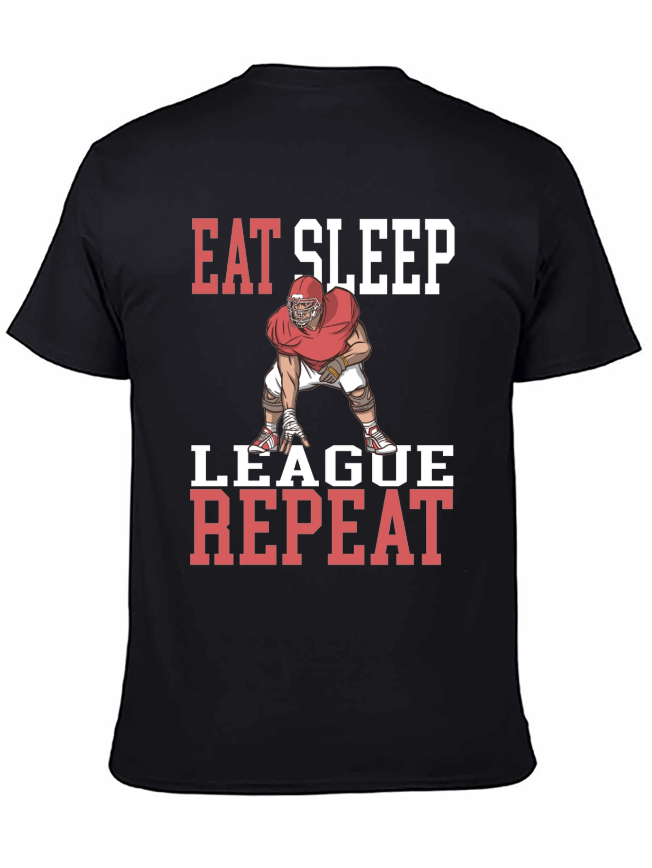 Eat Sleep League Repeat Graphic T-Shirt