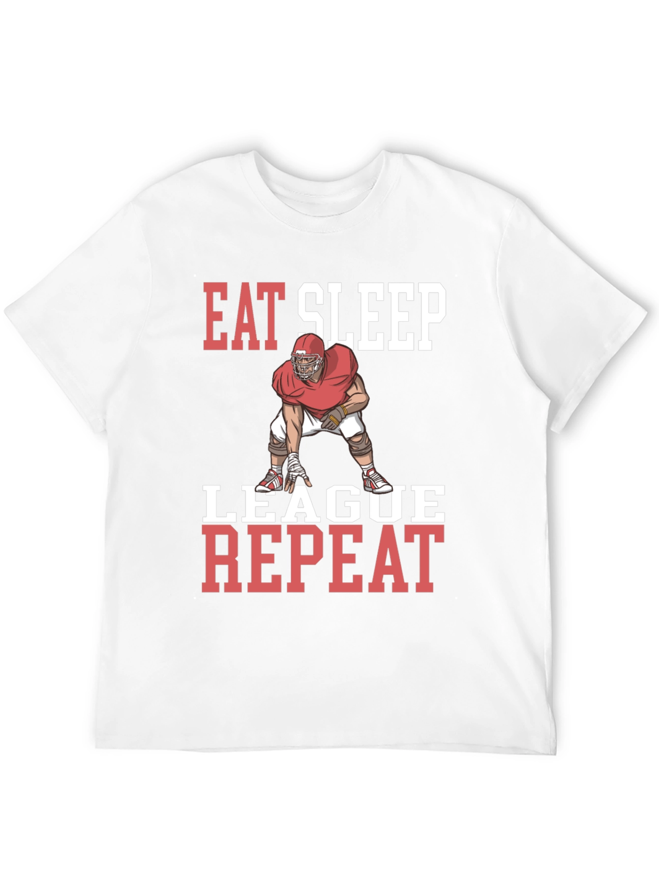 Eat Sleep League Repeat Graphic T-Shirt