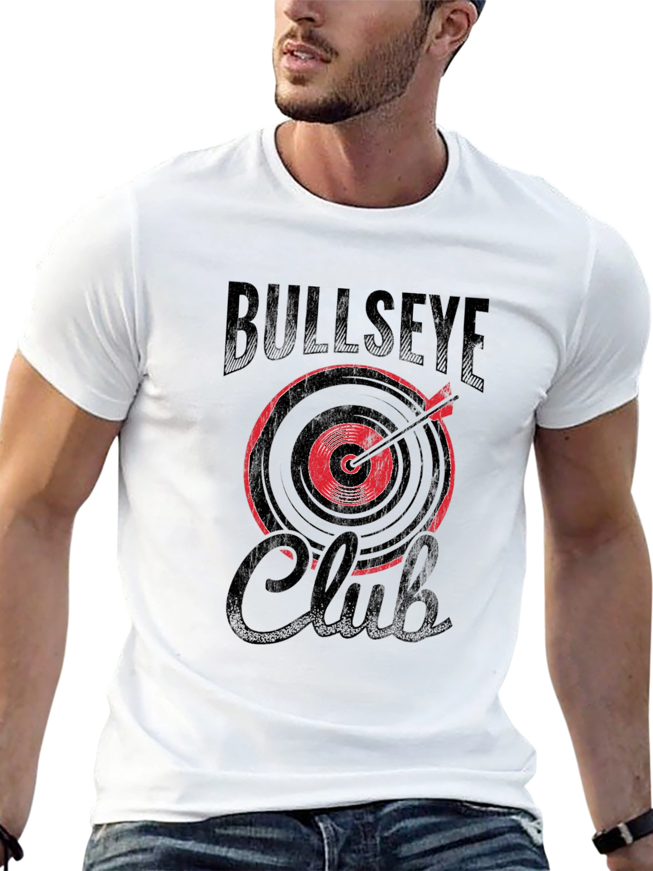Bullseye Club Graphic Tee - Cool Target Design T-Shirt