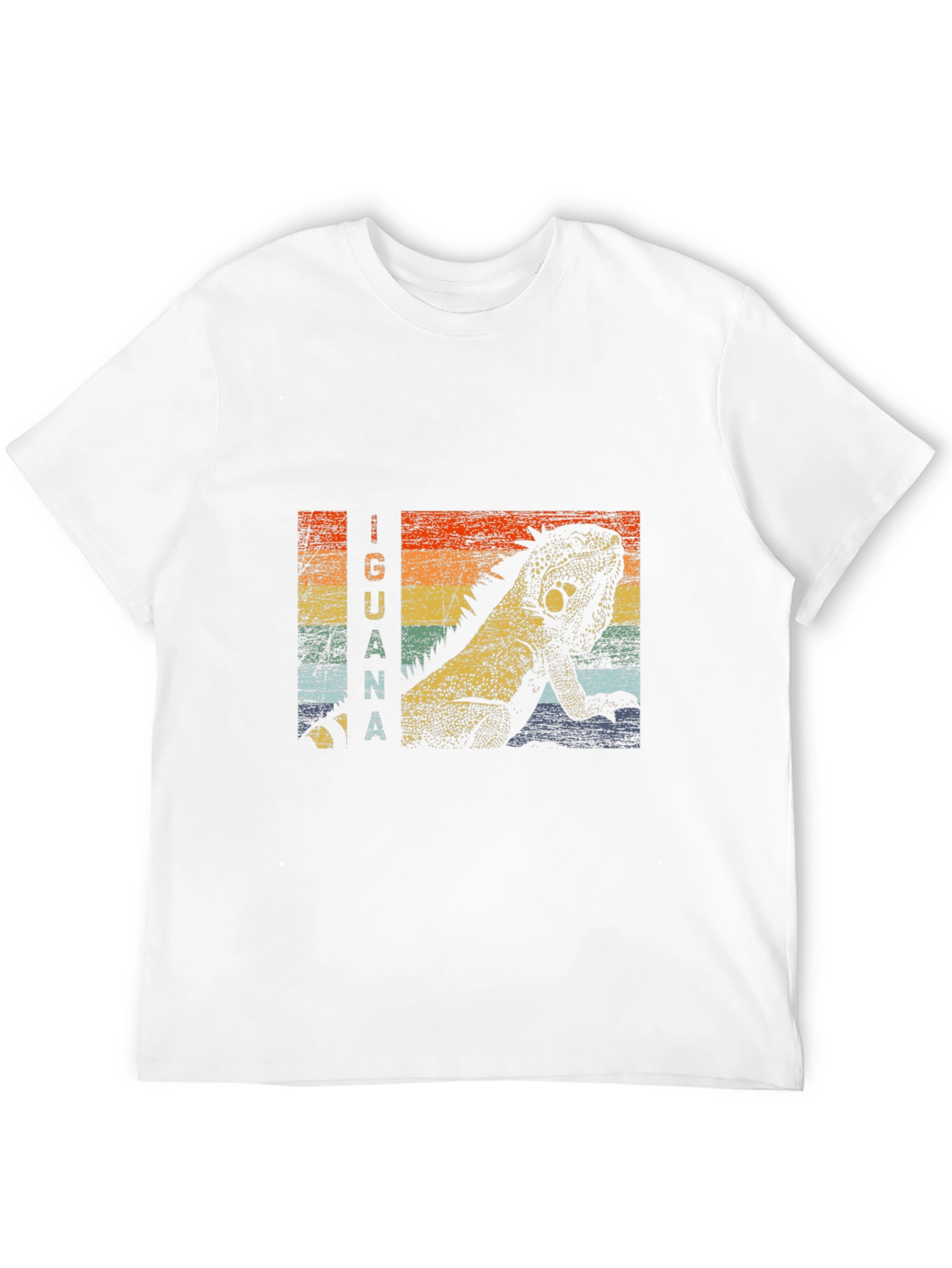 Retro Iguana Graphic Tee - Black T-Shirt