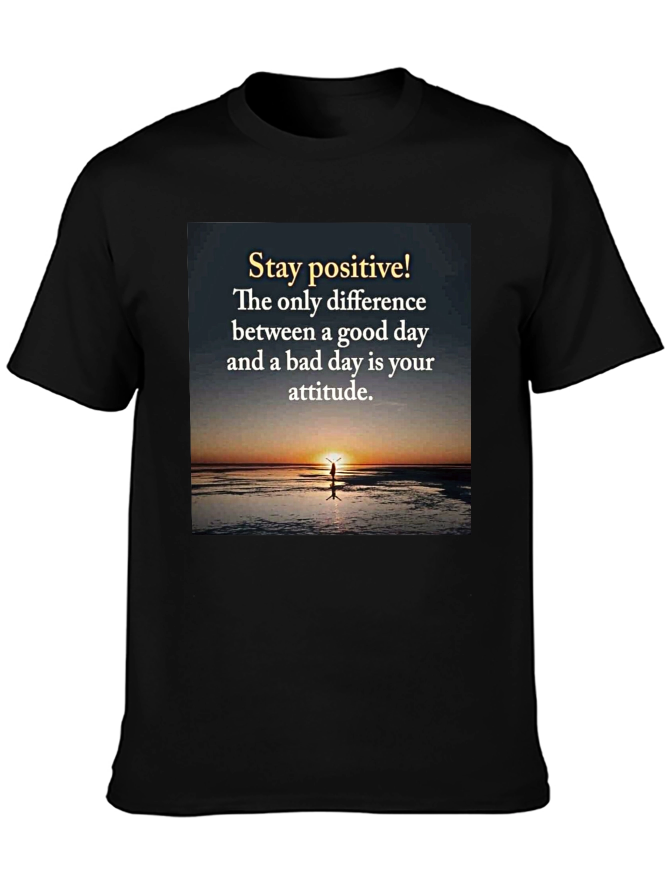 Stay Positive Graphic Tee - Inspirational T-Shirt