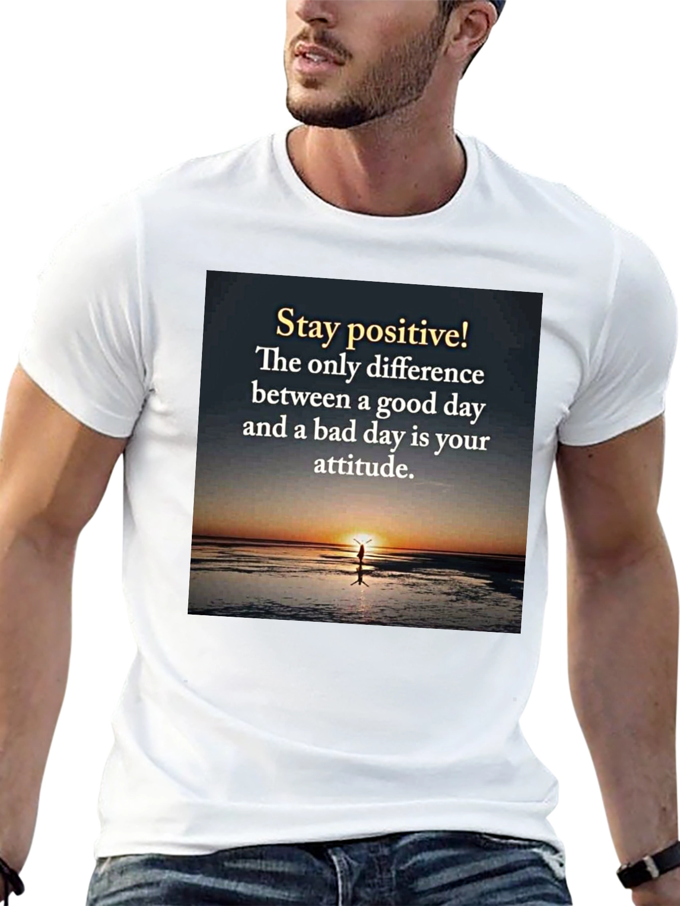 Stay Positive Graphic Tee - Inspirational T-Shirt