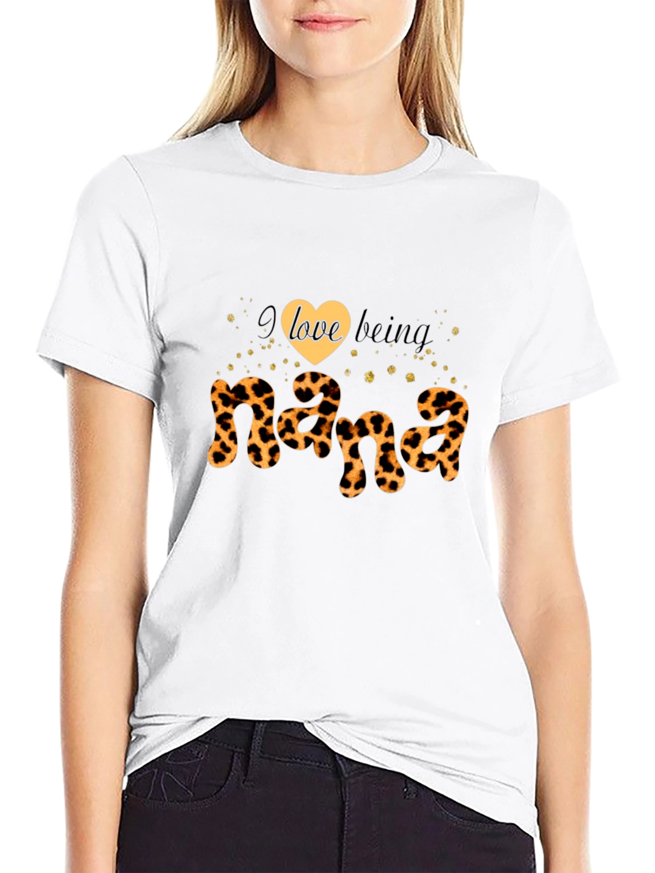 Leopard Print Nana T-Shirt