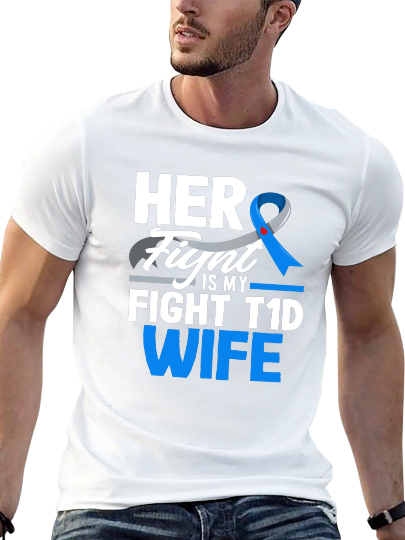 Her Fight is My Fight T1D Wife Tee