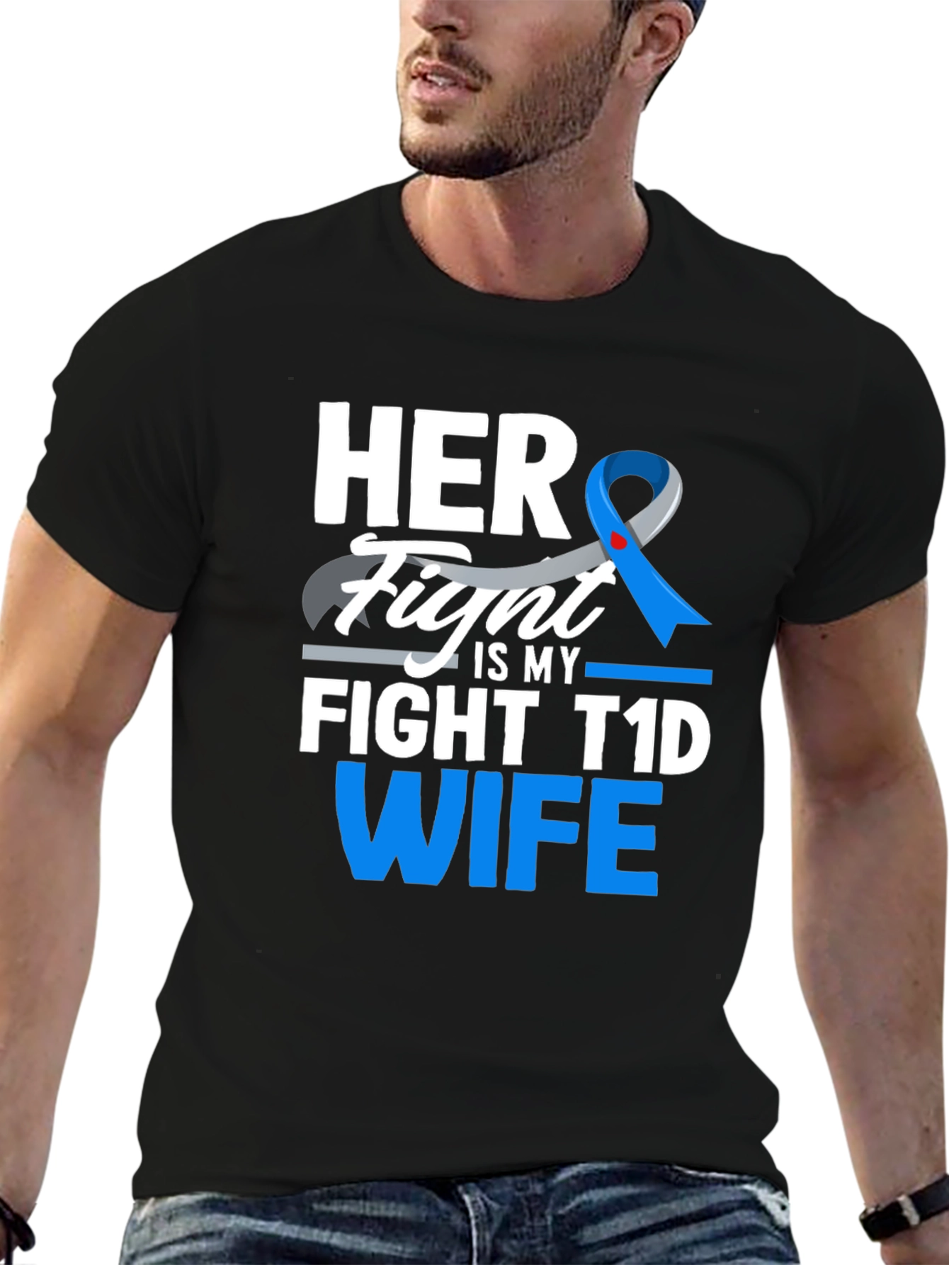 Her Fight is My Fight T1D Wife Tee