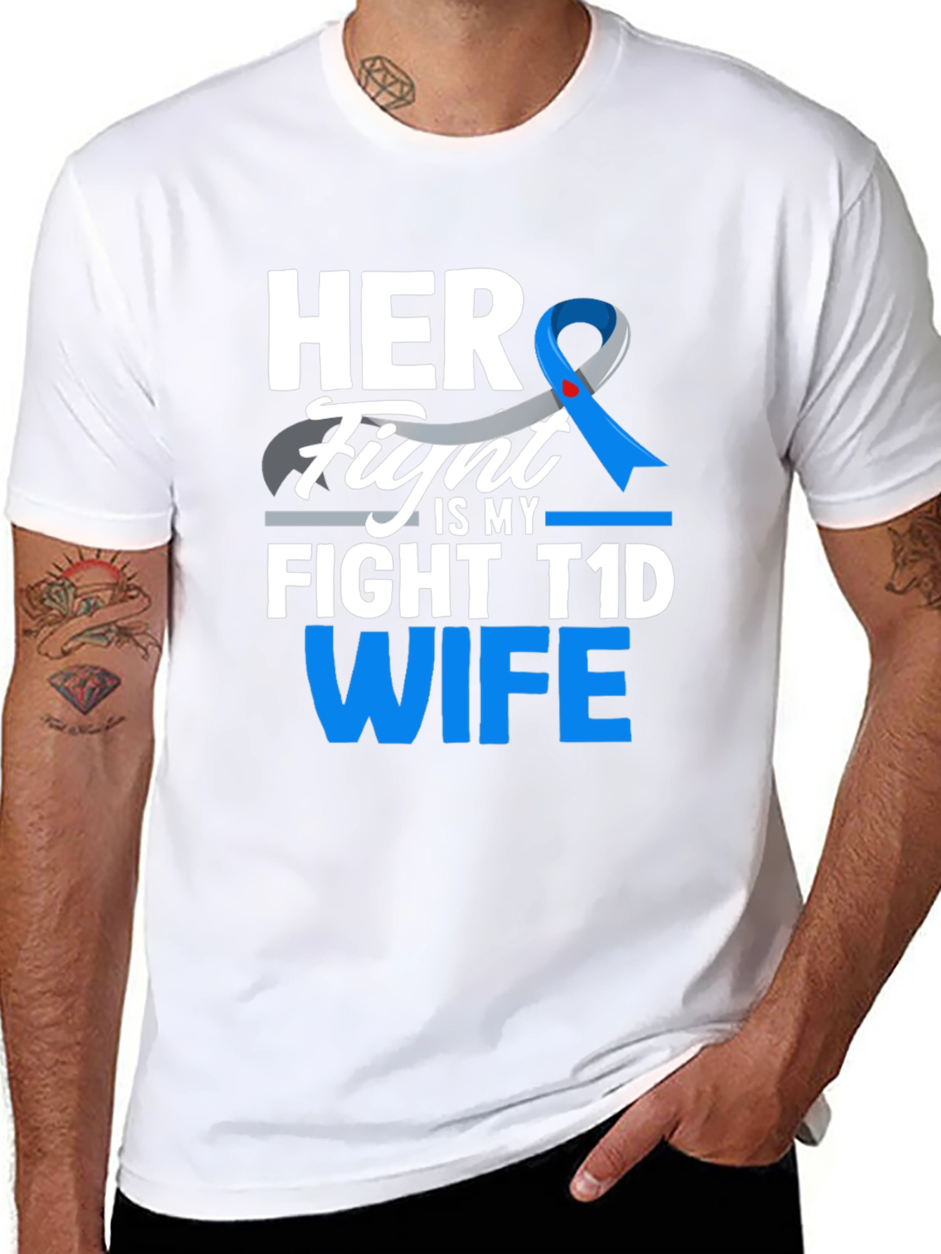 Her Fight is My Fight T1D Wife Tee