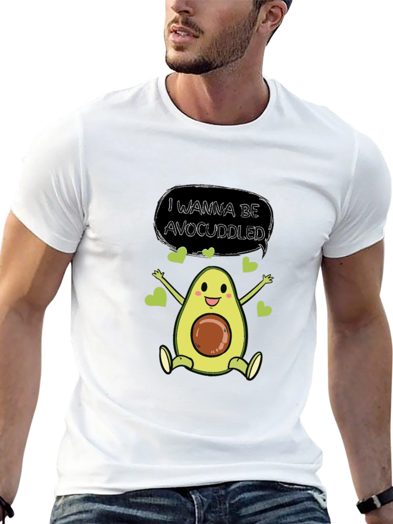 Avocado Cuddle T-Shirt - Cute & Comfy