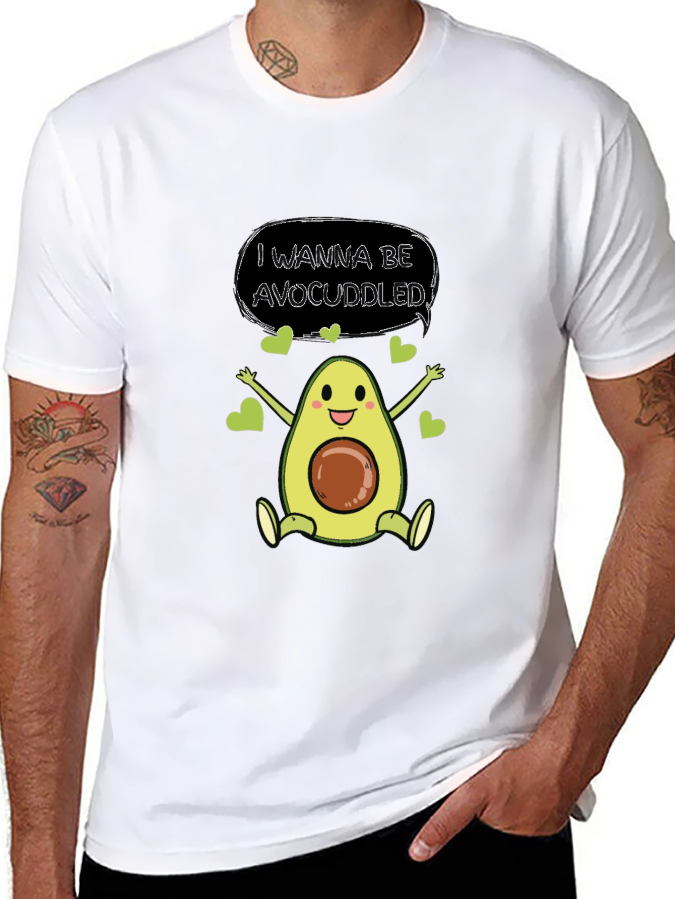 Avocado Cuddle T-Shirt - Cute & Comfy
