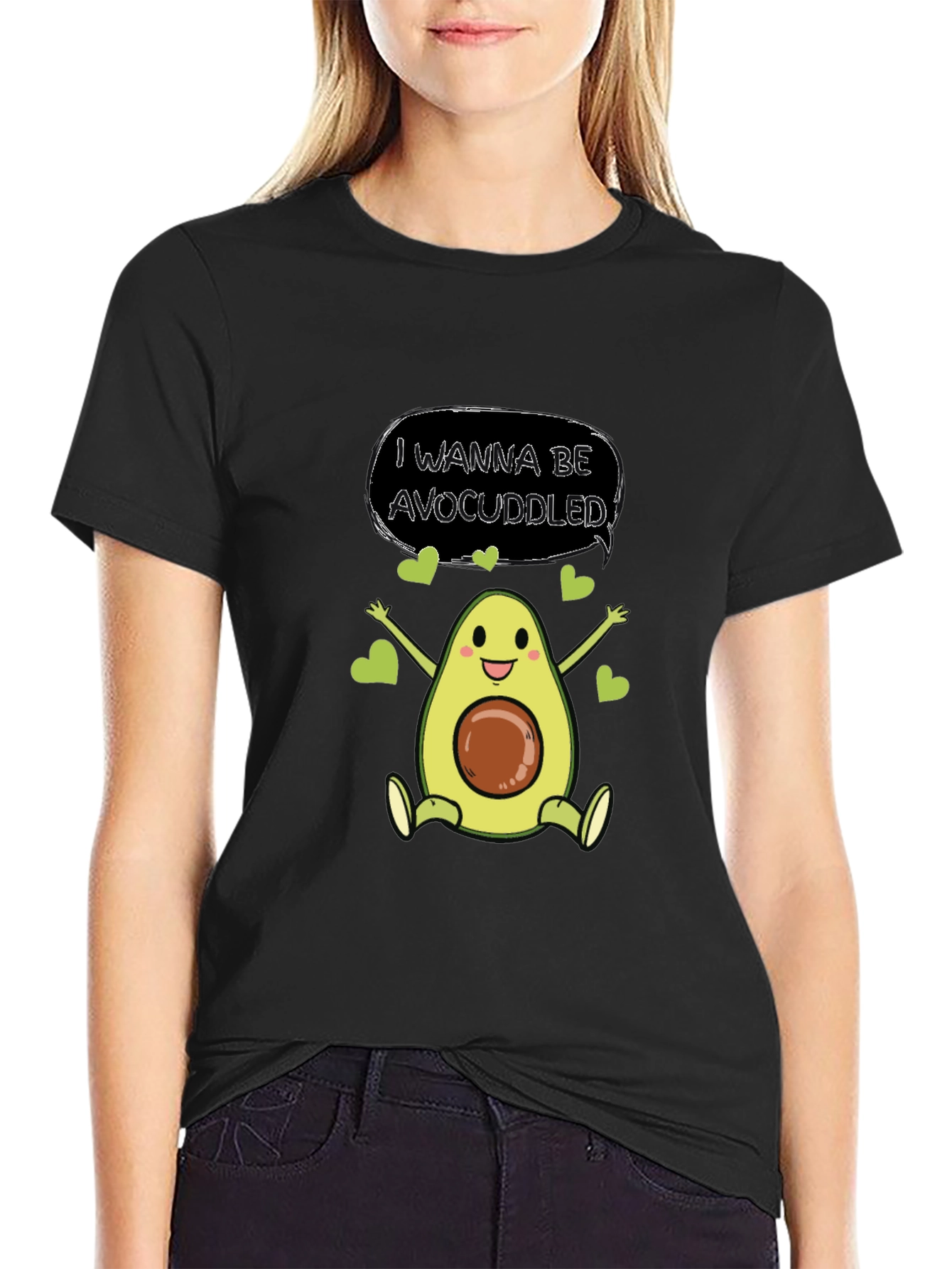 Avocado Cuddle T-Shirt - Cute & Comfy