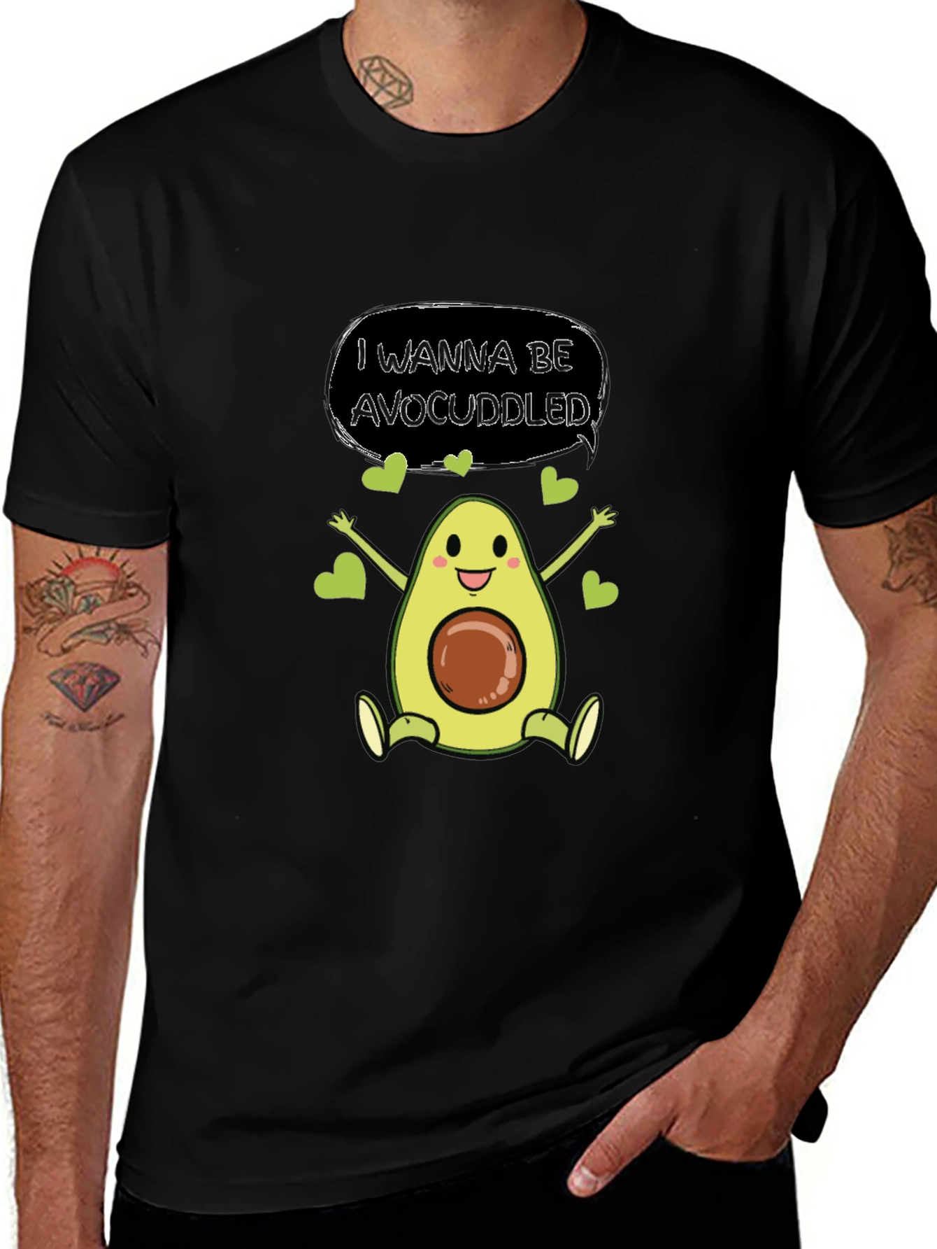 Avocado Cuddle T-Shirt - Cute & Comfy