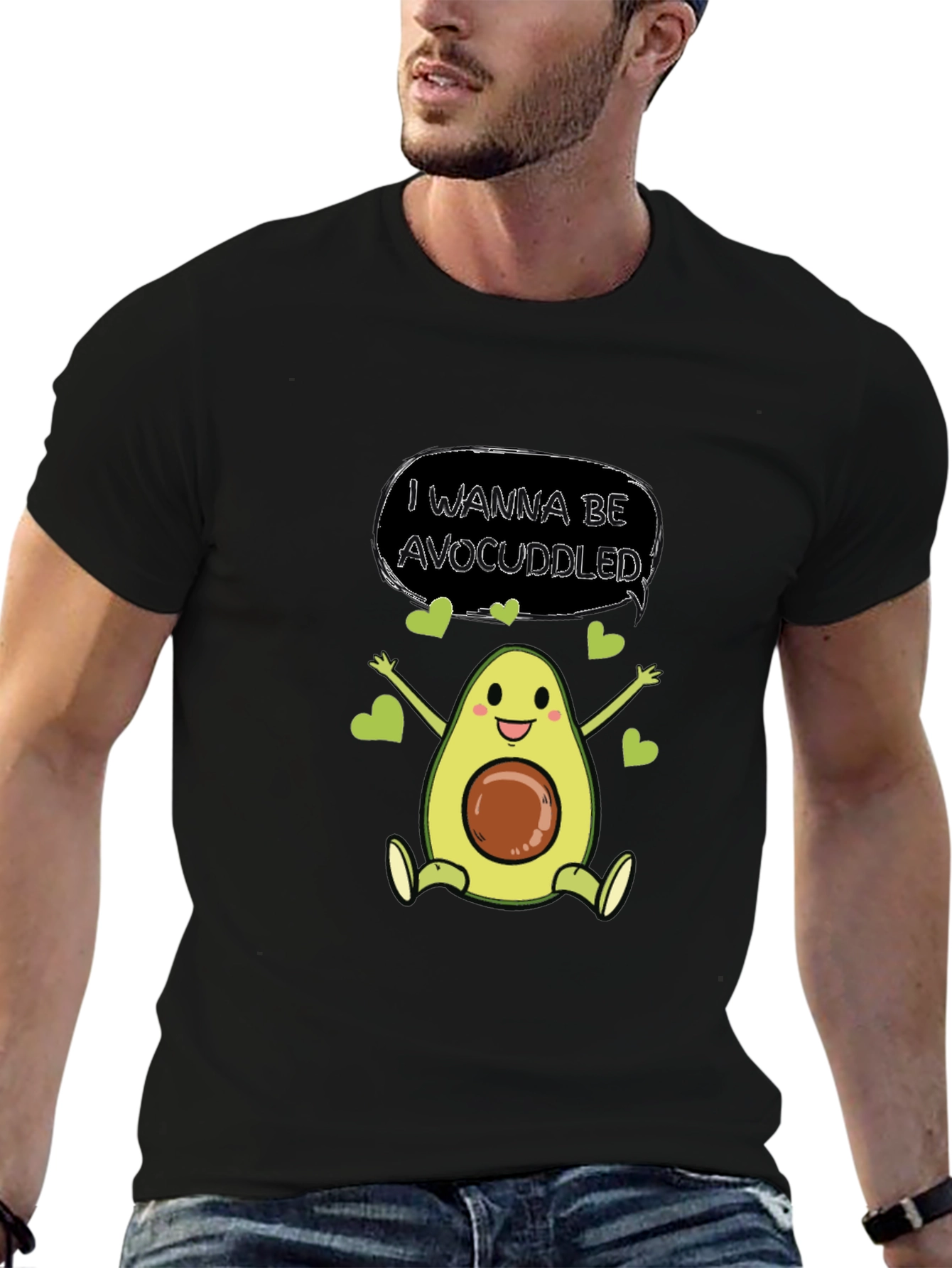 Avocado Cuddle T-Shirt - Cute & Comfy